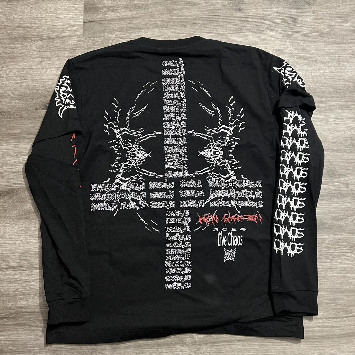 Ken Carson Ken Carson Double Chaos Long Sleeve Size US M / EU 48-50 / 2 - 14 Thumbnail