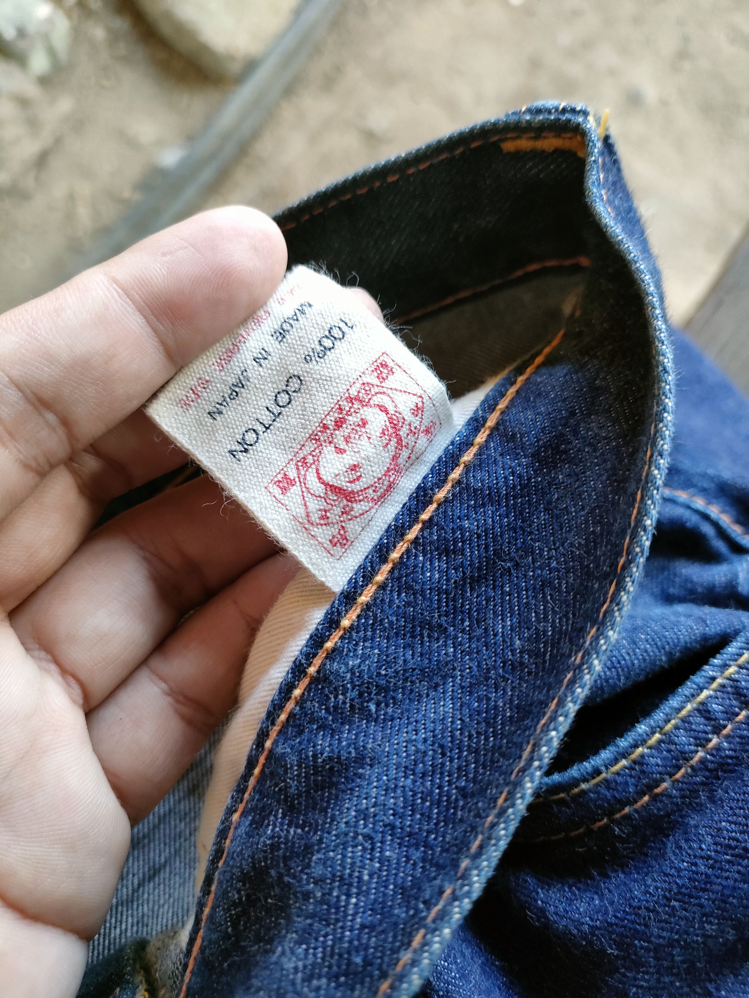 Evisu × Japanese Brand Evisu Embroided Seagull Gold/Silver Selvedge Jeans Size US 33 - 4 Thumbnail