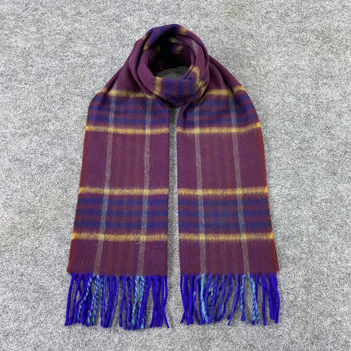 Alfred Dunhill Dunhill Pure Cashmere Muffler / Scarf / neckwear-T1235 Size ONE SIZE - 1 Thumbnail