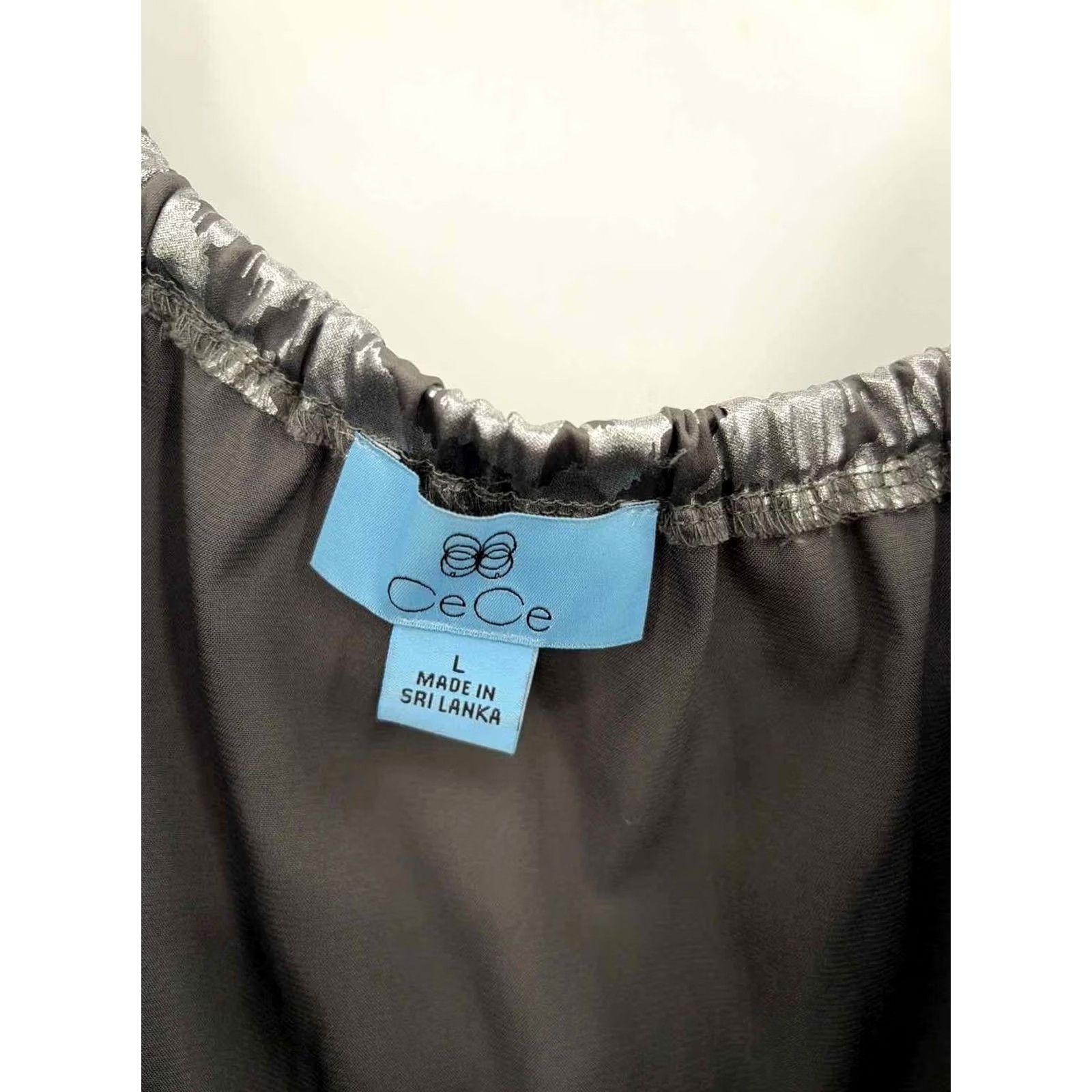 Vintage CeCe Grey Blouse Large CeCe Grey Blouse Large Regular XS? Size L / US 10 / IT 46 - 2 Thumbnail