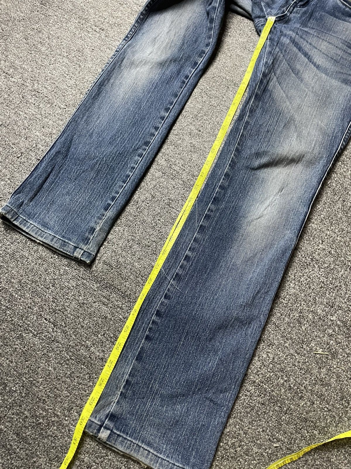 Japanese Brand × Uniqlo × Vintage UNIQLO Distressed Denim Straight Cut Jeans (92) Size US 30 / EU 46 - 5 Thumbnail