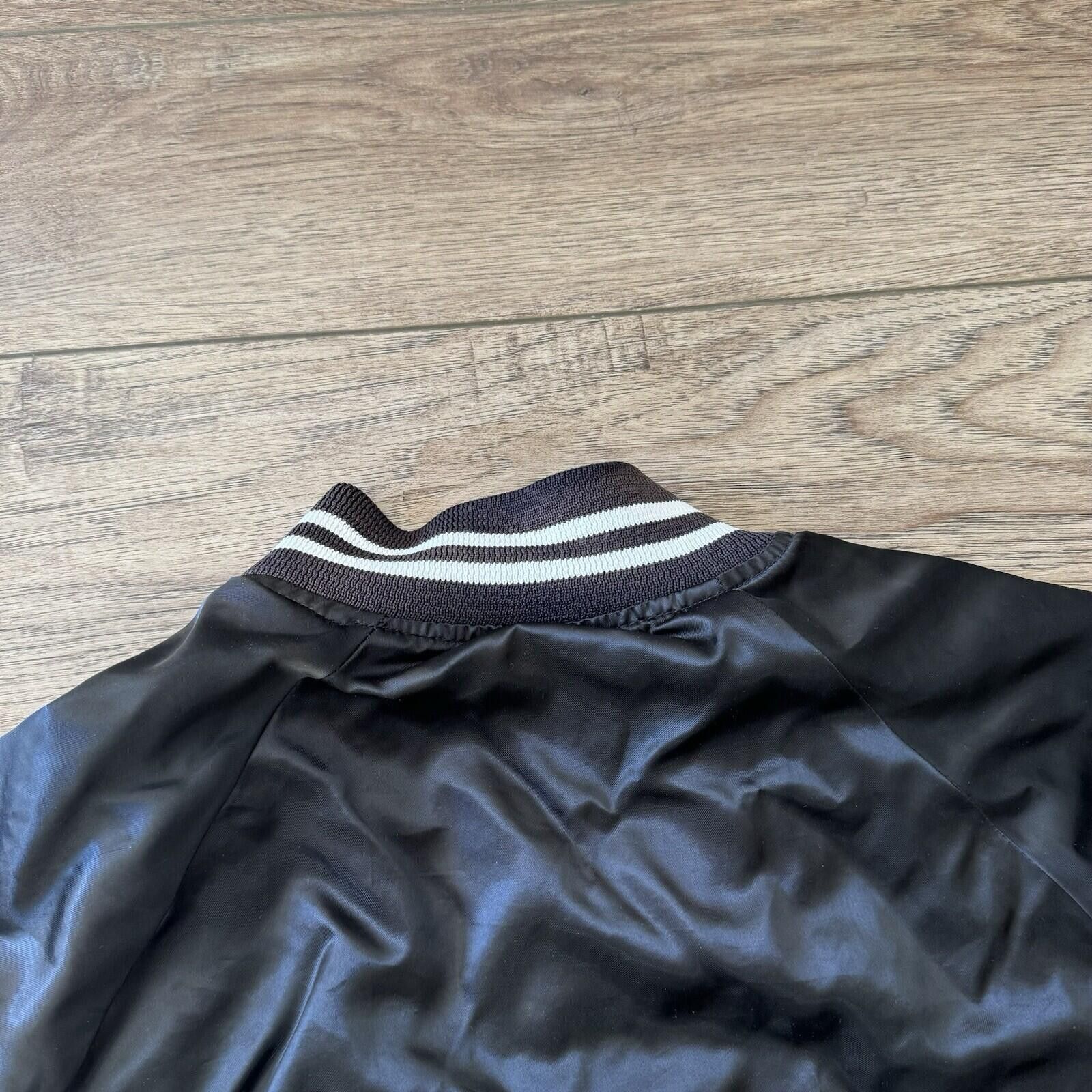 Other Vintage 70s 80s K-Brand Satin Bomber Jacket Black XL Size US XL / EU 56 / 4 - 11 Thumbnail