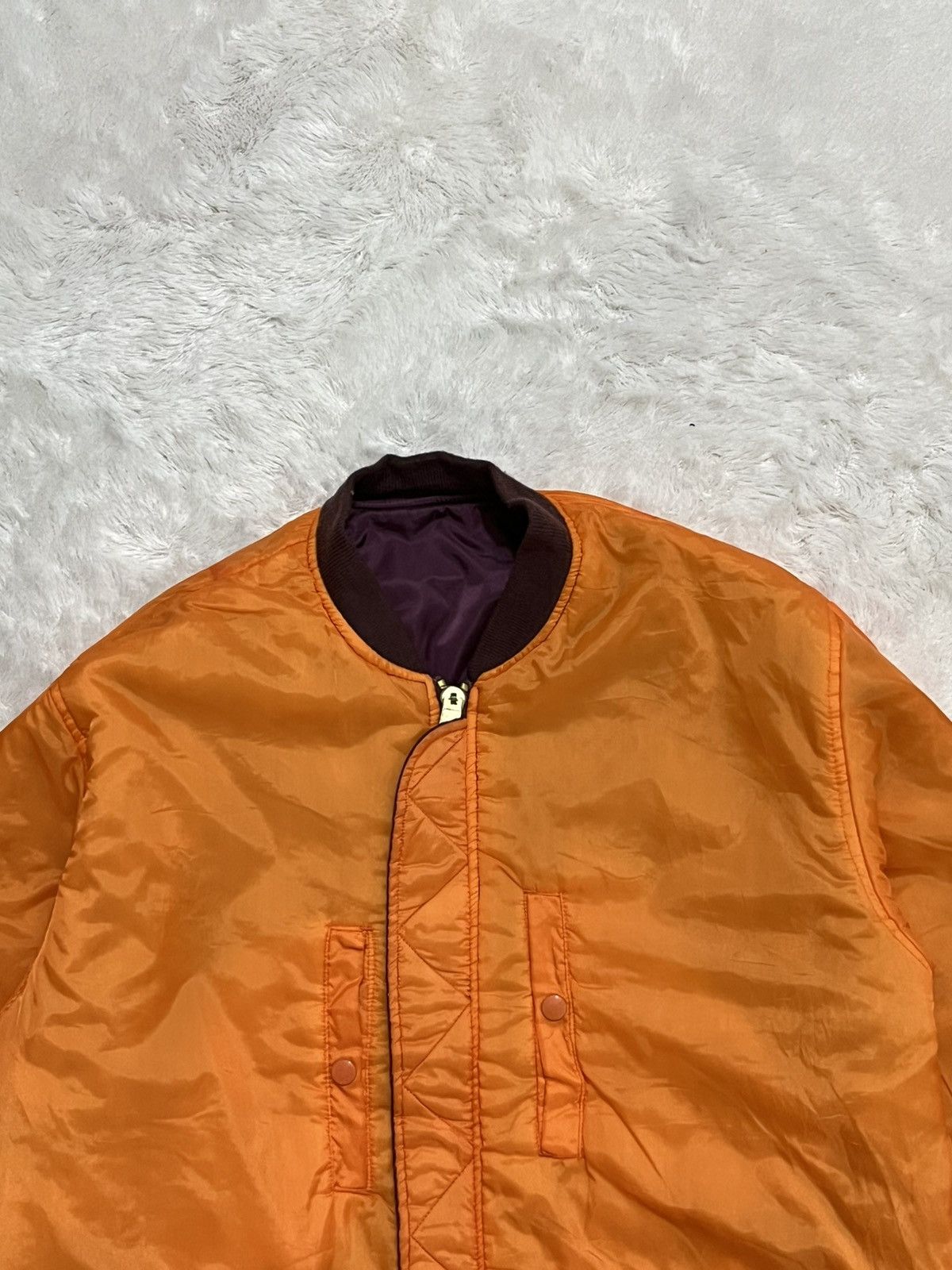 Other Phantom Military MA-1 Reversible Bomber Maroon Orange Size US XL / EU 56 / 4 - 5 Thumbnail