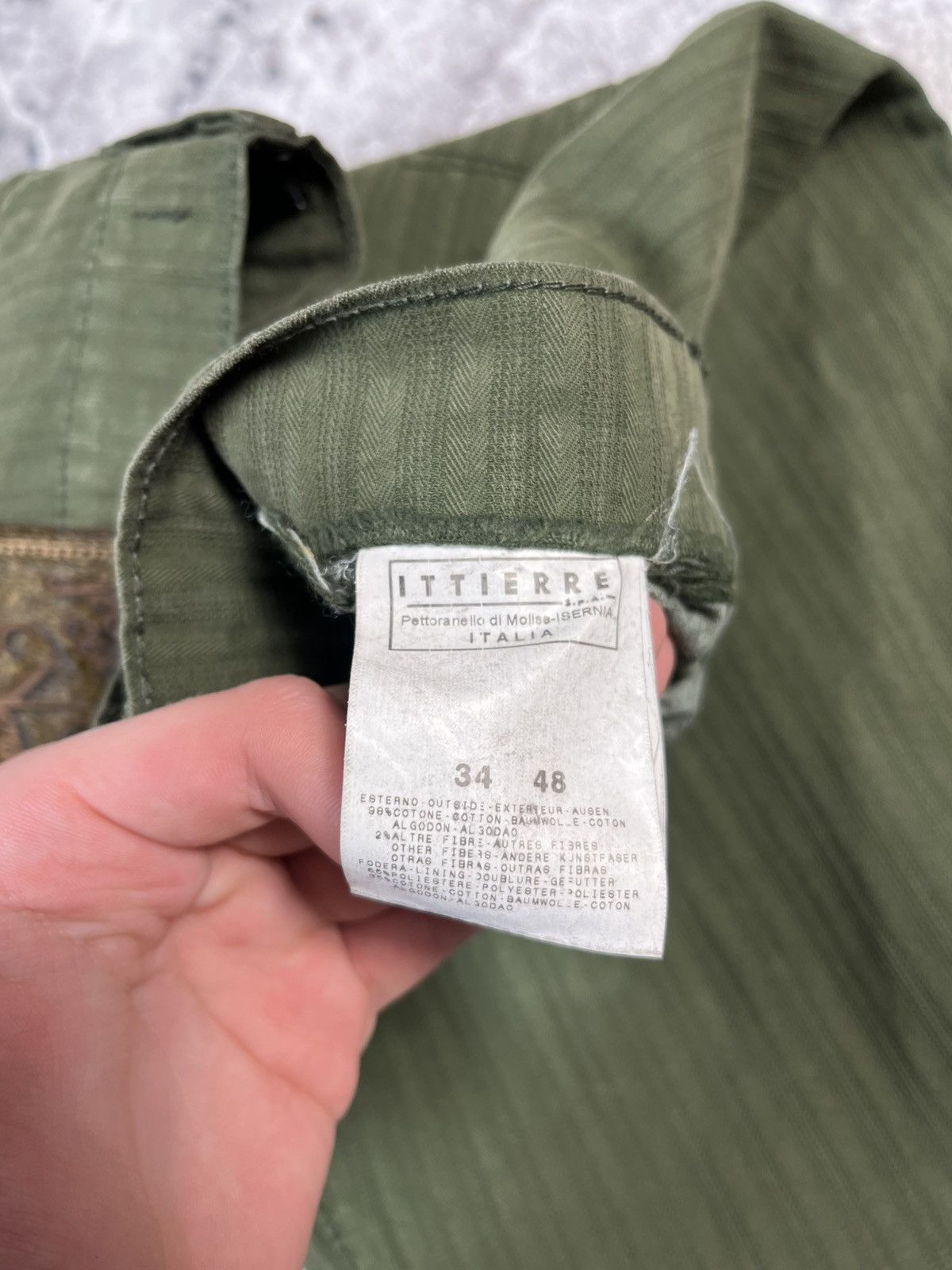 Versace Versace Olive Green Straight Fit Pants Made In Italy Size US 34 / EU 50 - 7 Thumbnail