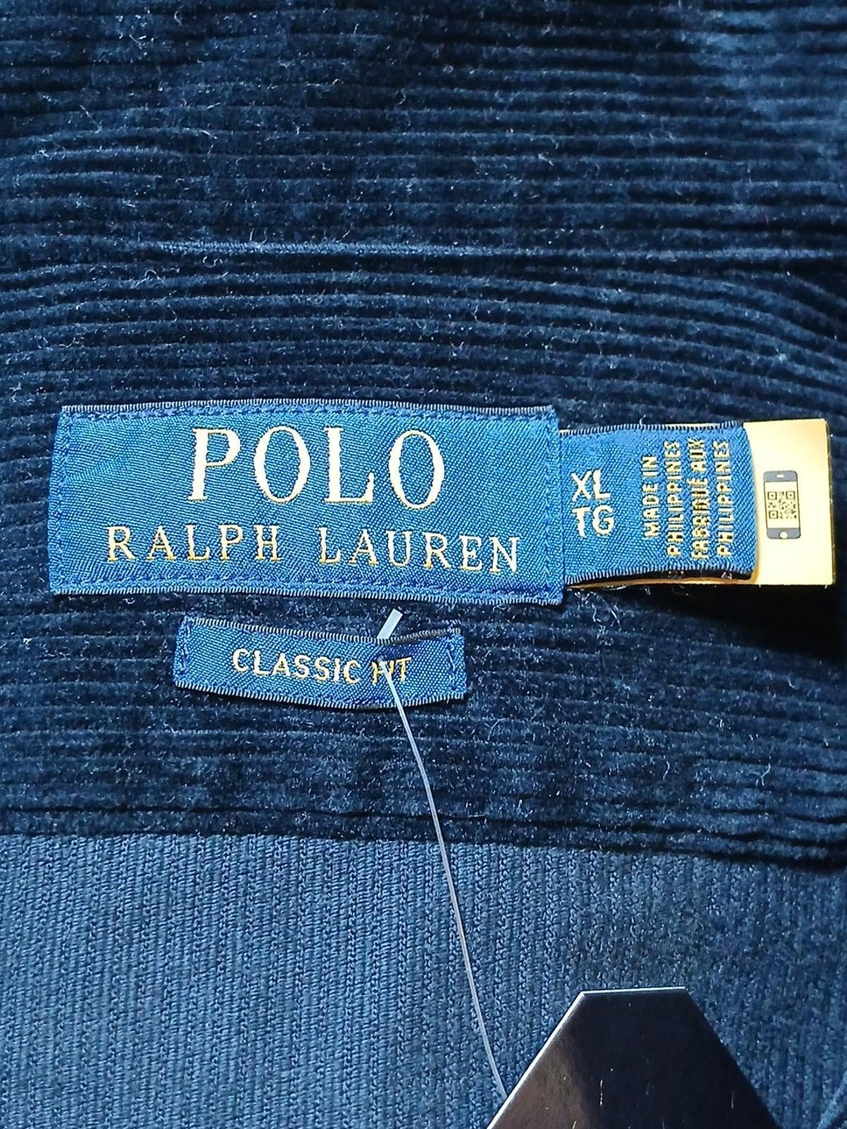 Polo Ralph Lauren Polo Ralph Lauren Navy Blue XL Corduroy Button-up Shirt Y2K Size US XL / EU 56 / 4 - 2 Thumbnail