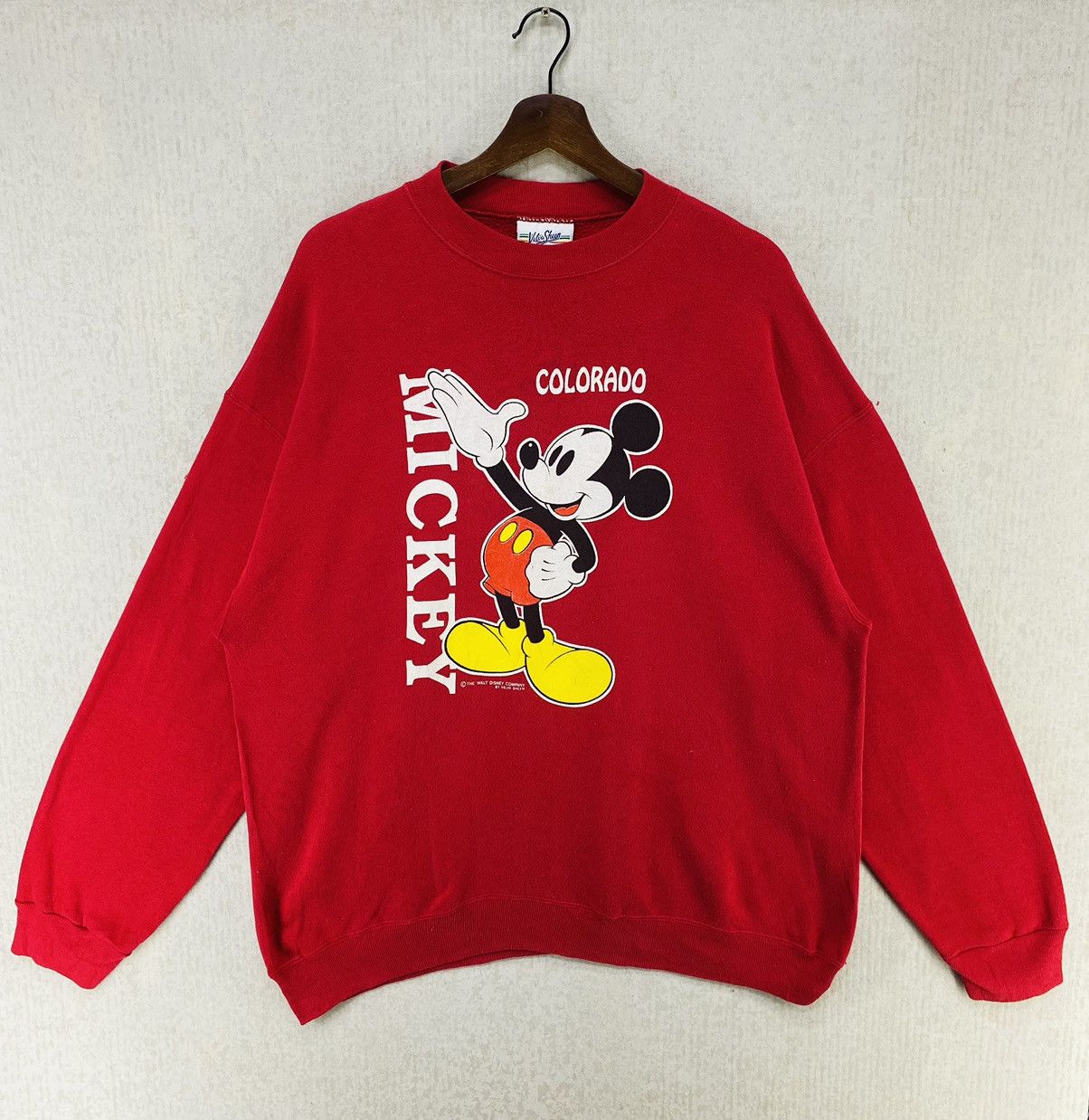 Mickey Mouse × Vintage Vintage 90s Micky Mouse Sweatshirt Big Logo Spellout Size XL Size US XL / EU 56 / 4 - 1 Thumbnail