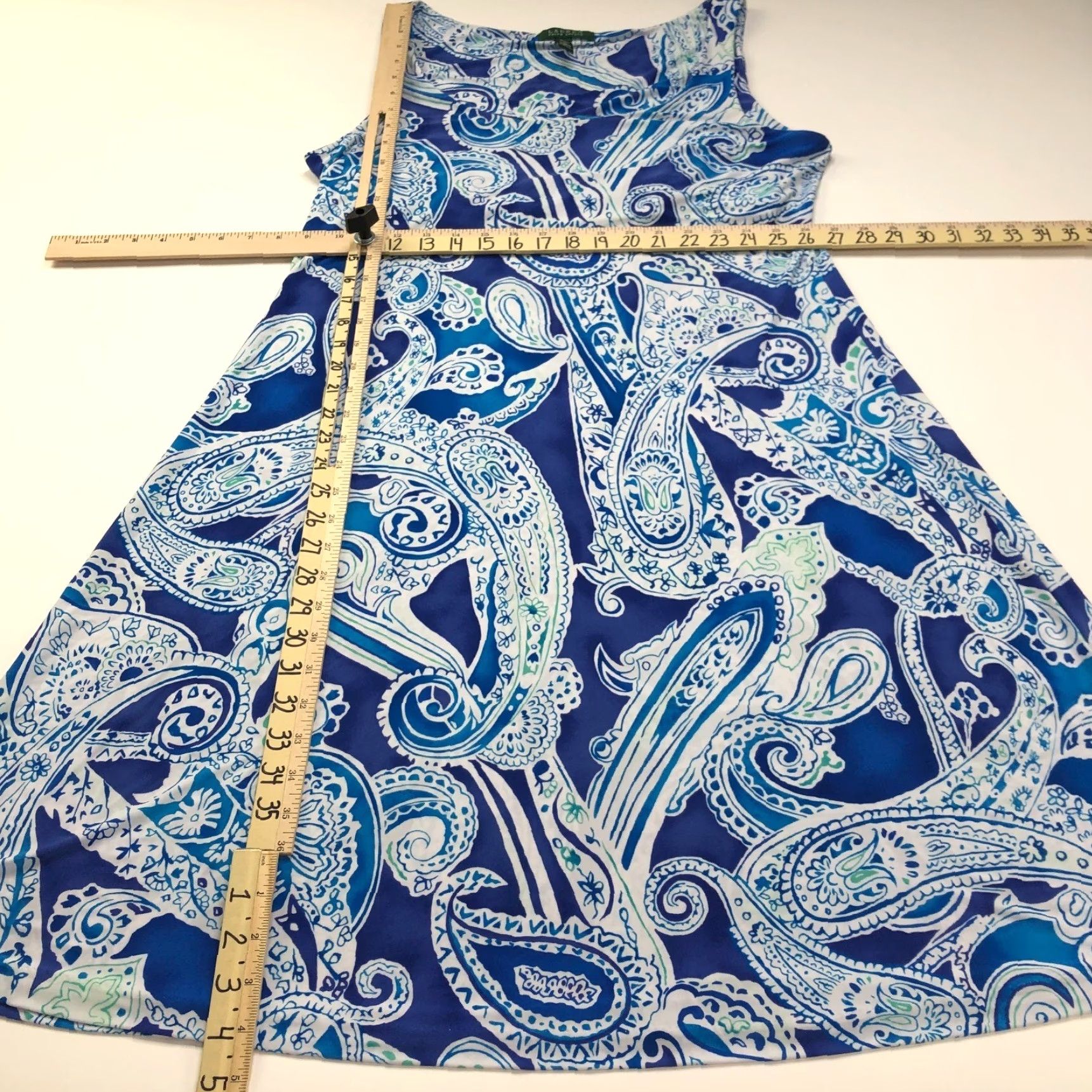 Ralph Lauren Ralph Lauren Maxi Dress XL Paisley All Over Print Women Full Length Sleeveless Pullover Round Neck Casual Dress Size XL / US 12-14 / IT 48-50 - 4 Thumbnail