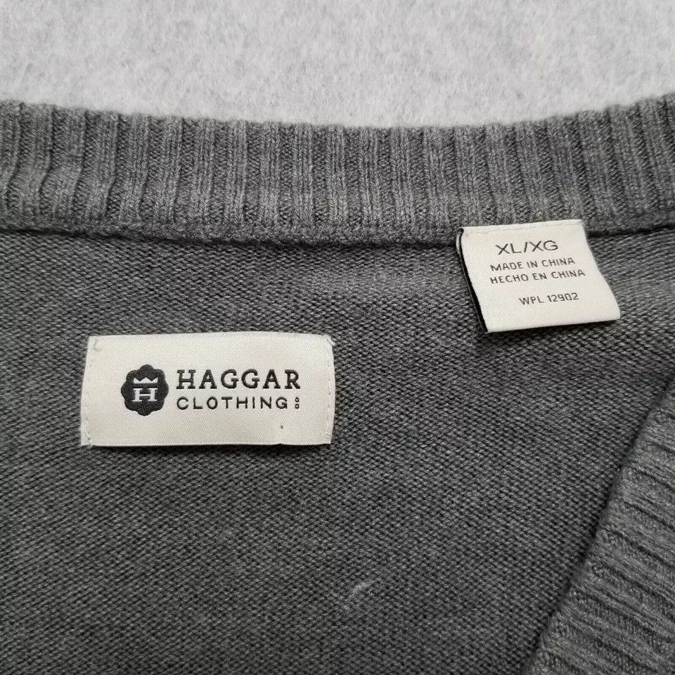 Haggar Haggar Sweater Men XL Long Sleeve Pullover V Neck Acrylic Size US XL / EU 56 / 4 - 7 Thumbnail