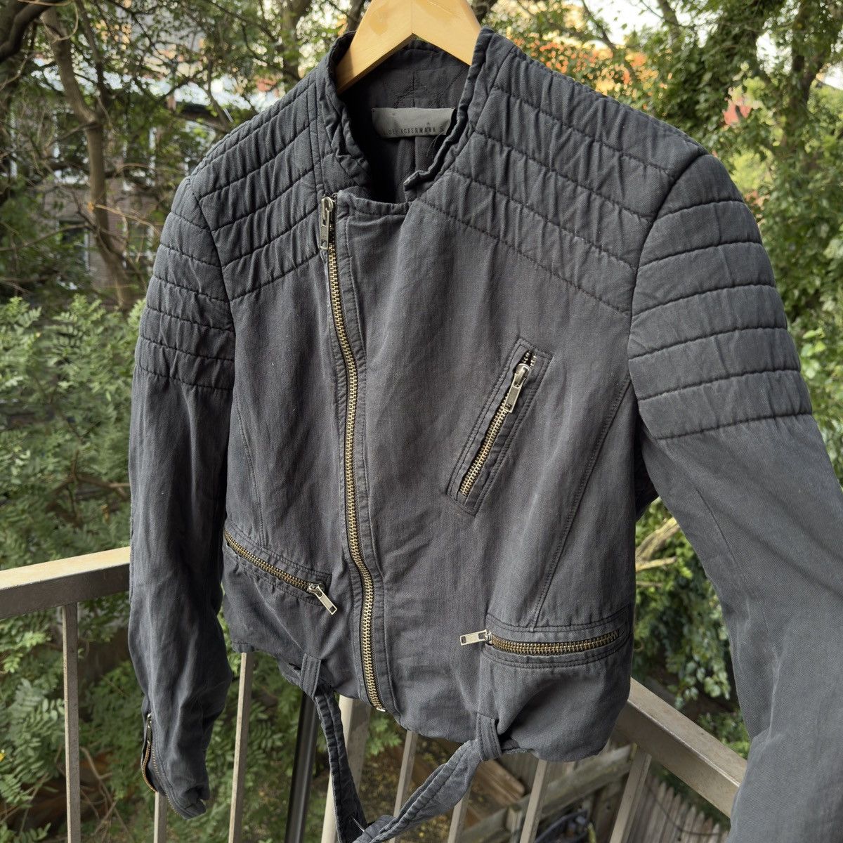 Haider Ackermann Haider Ackermann SS17 Structural Biker Moto Jacket Size US S / EU 44-46 / 1 - 8 Thumbnail