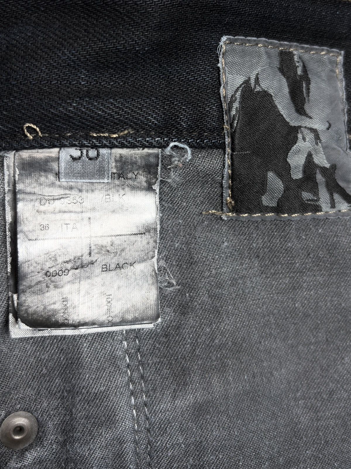 Rick Owens FW10 Rick Owens Black Waxed Coated Detroit Denim Jeans Size US 36 / EU 52 - 7 Thumbnail