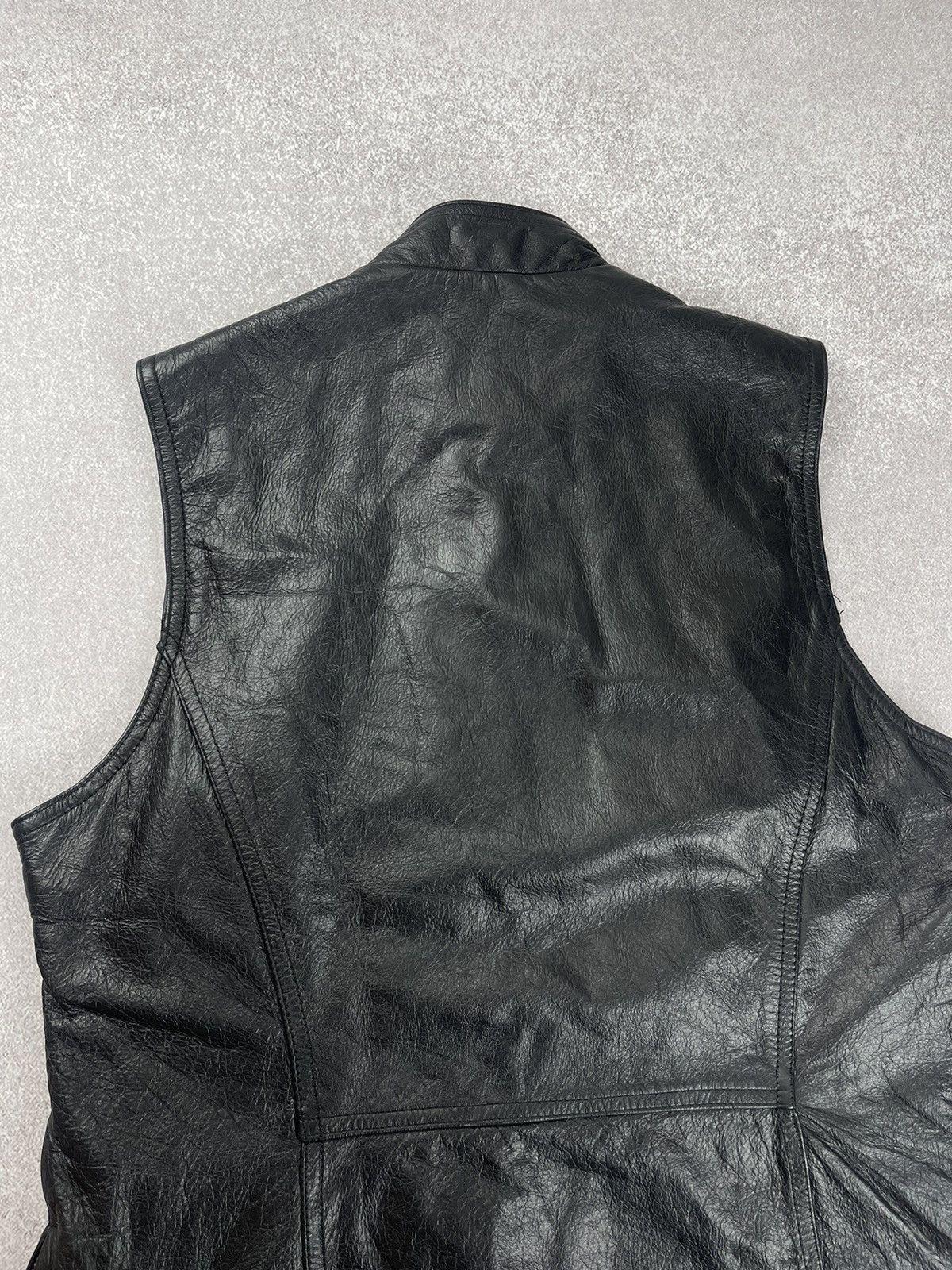Harley Davidson × Vintage Vintage Harley Davidson Black Leather Vest Women’s Size L Size L / US 10 / IT 46 - 18 Thumbnail