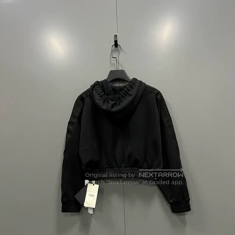 Fendi Fendi Black Short Hoodie Size XS / US 0-2 / IT 36-38 - 3 Thumbnail