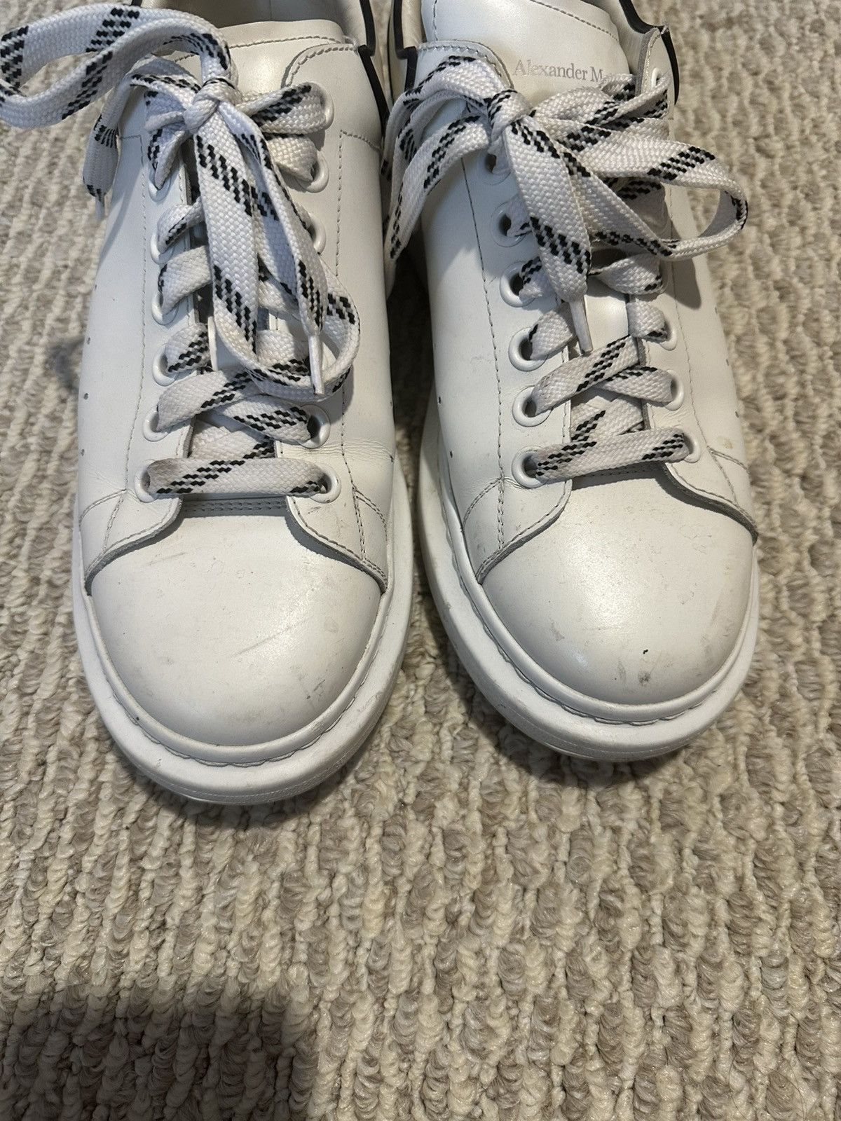 McQ Alexander McQueen Alexander McQueen White Black Trim Men’s Shoes Size US 9 / EU 42 - 6 Thumbnail