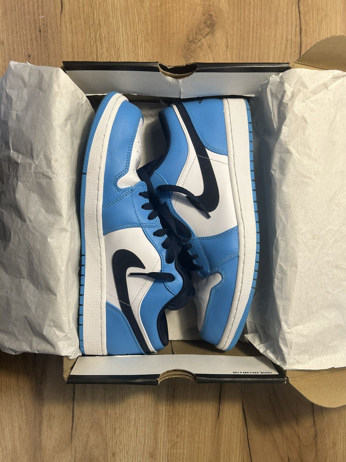 Jordan Brand Air jordan 1 low powder blue-obsidian Size US 14 / EU 47 - 4 Thumbnail