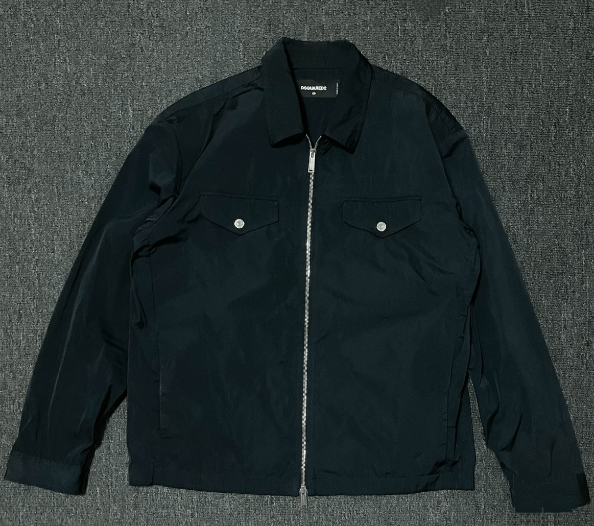 image of Dsquared2 Black Lightweight Jacket Size 50, Men's