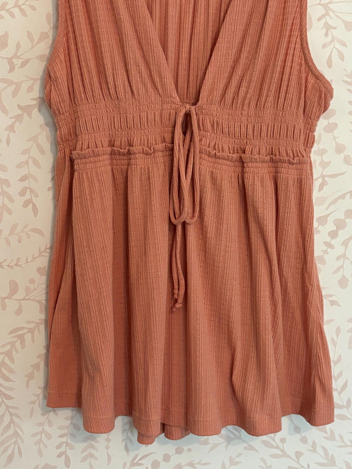 Free People Free People Beach Bound Peach Boho Tank Top sz S Size S / US 4 / IT 40 - 4 Thumbnail