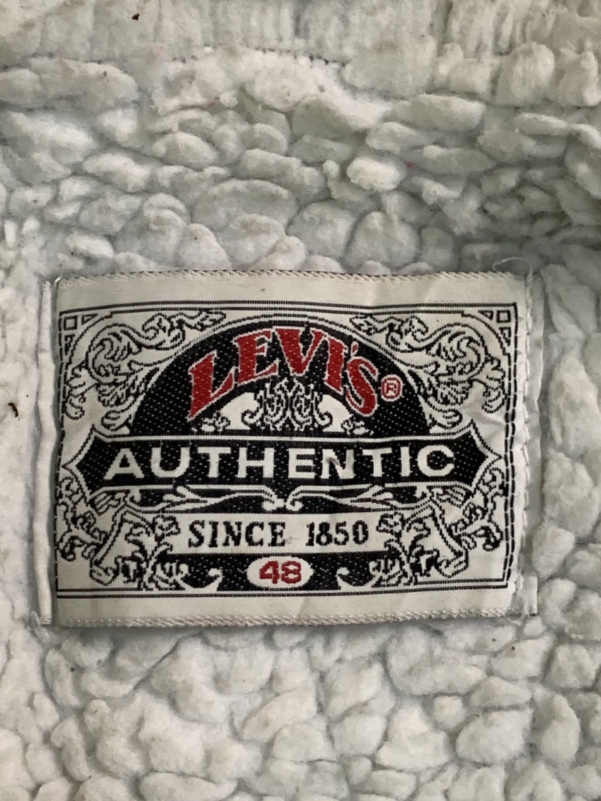 Levi's Vintage Clothing Rare Design Vintage Levi's Sherpa-Lined Denim Trucker Jacket Size US XL / EU 56 / 4 - 4 Thumbnail