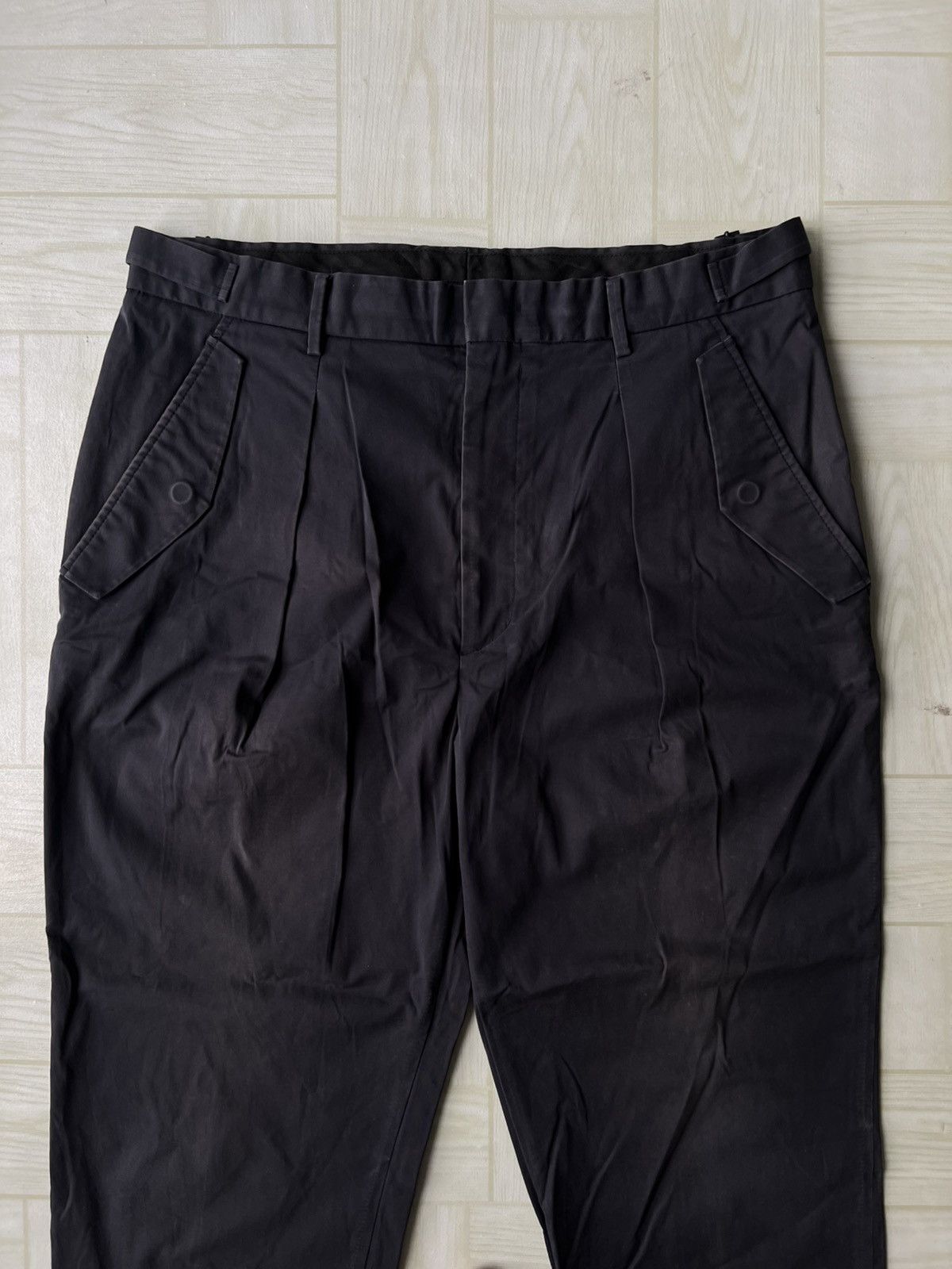 Juun.J Juun.J Side Adjuster Gentlemen Gabardine Navy Ankle Pants Size US 34 / EU 50 - 3 Thumbnail