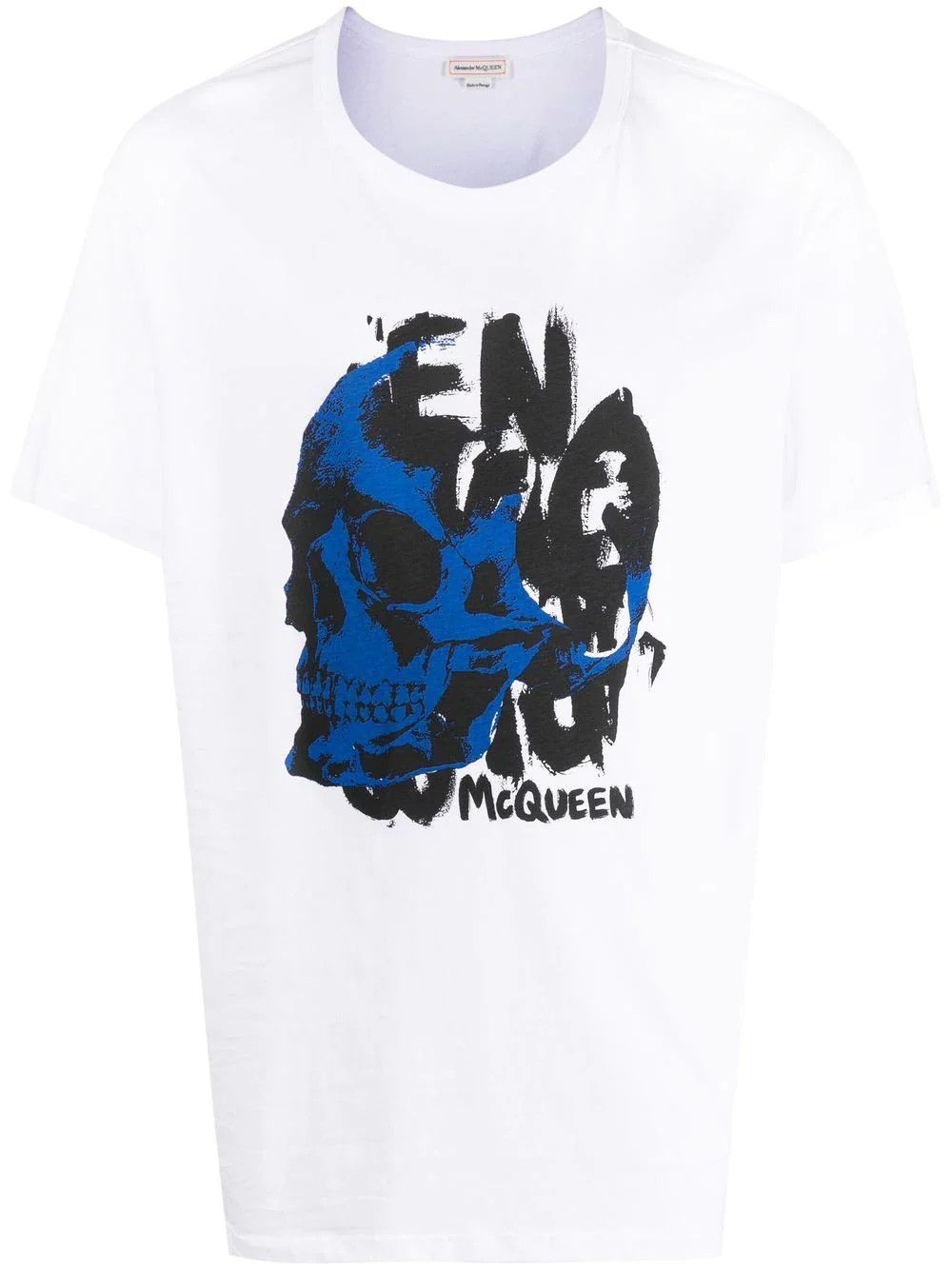 Alexander McQueen o1y1024 T-Shirt In White Size US L / EU 52-54 / 3 - 1 Thumbnail