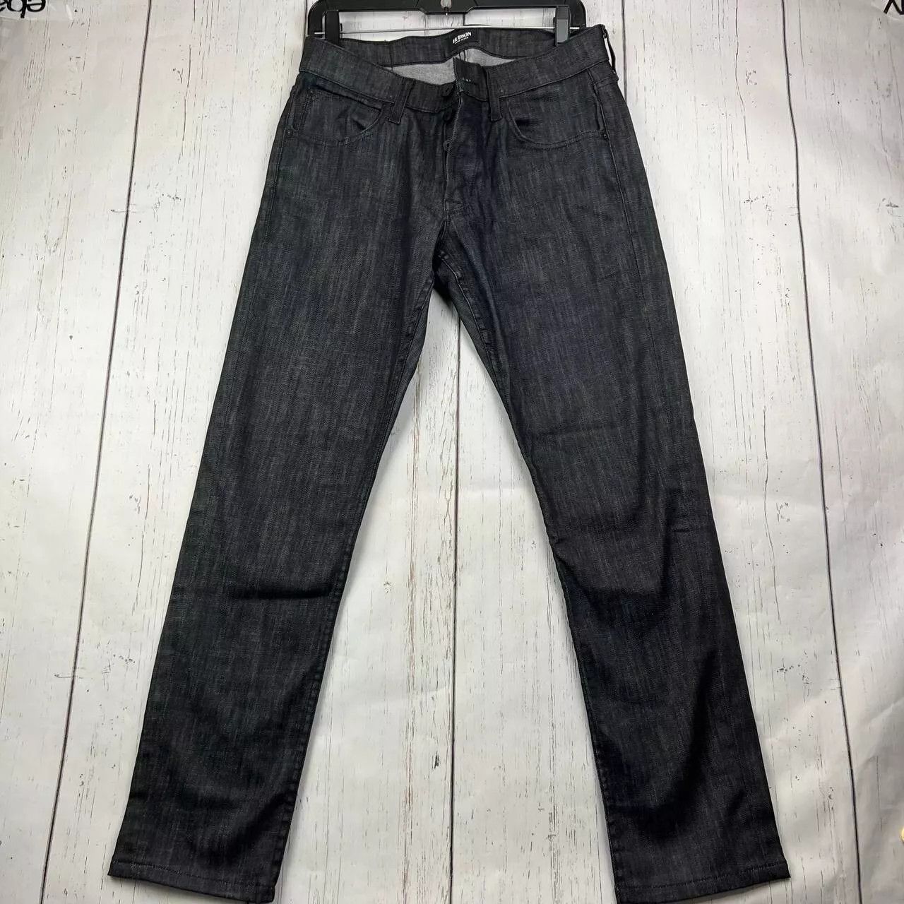 Hudson Hudson 29x30 Straight Fit Button Jeans Pants Denim Black Men Size US 29 - 1 Thumbnail