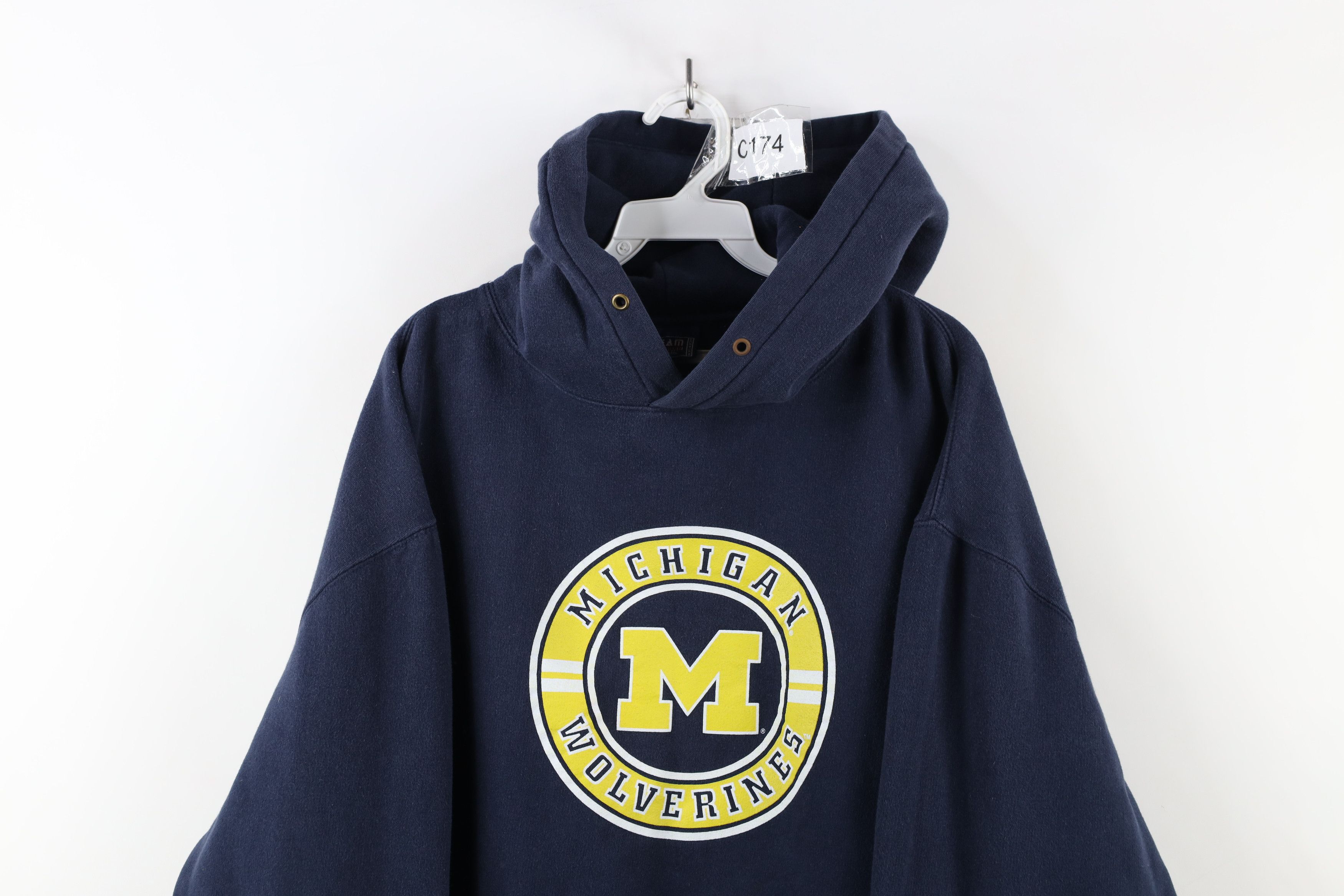 Vintage Vintage 90s Heavyweight University of Michigan Sweatshirt Size US XXL / EU 58 / 5 - 2 Thumbnail