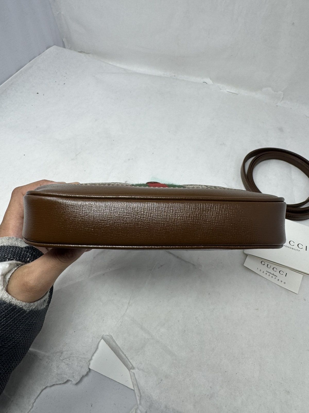 Gucci Gucci Jackie 1961 Canvas Mini Shoulder Bag Beige GG Size ONE SIZE - 4 Thumbnail