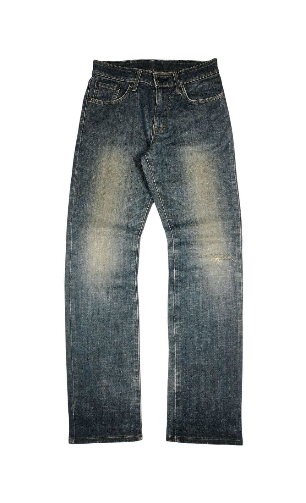 Japanese Brand Edwin distressed mudwash jeans Size US 30 / EU 46 - 2 Thumbnail