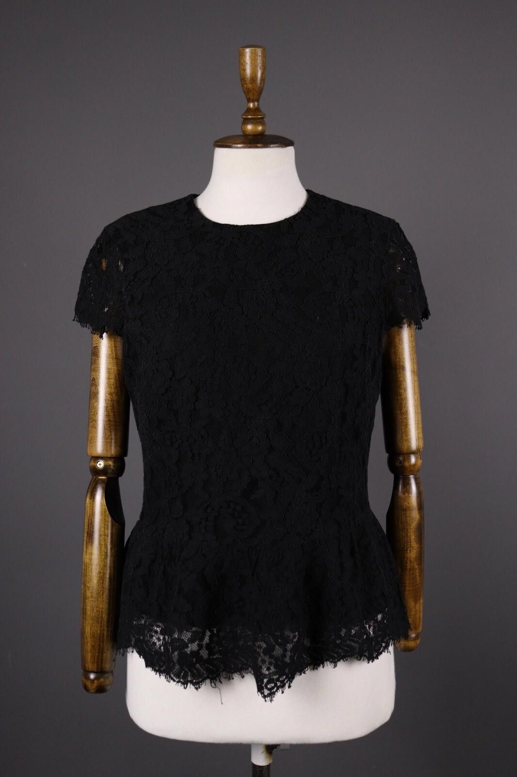 Lauren Ralph Lauren Lauren Ralph Lauren Black Floral Embroidered Shirt Blouse 6 Size M / US 6-8 / IT 42-44 - 1 Thumbnail