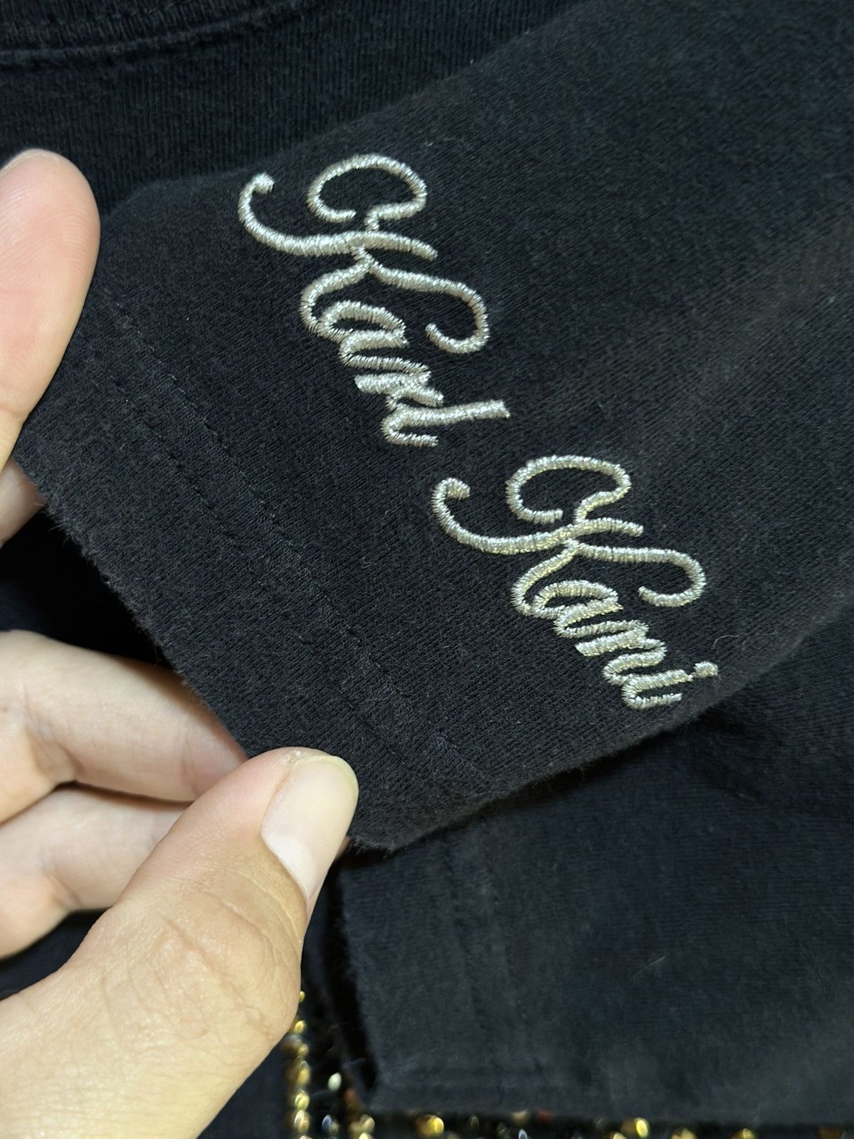 Designer × Karl Kani × Vintage Vintage Karl Kani King Of Black Faded Tee Size US L / EU 52-54 / 3 - 3 Thumbnail