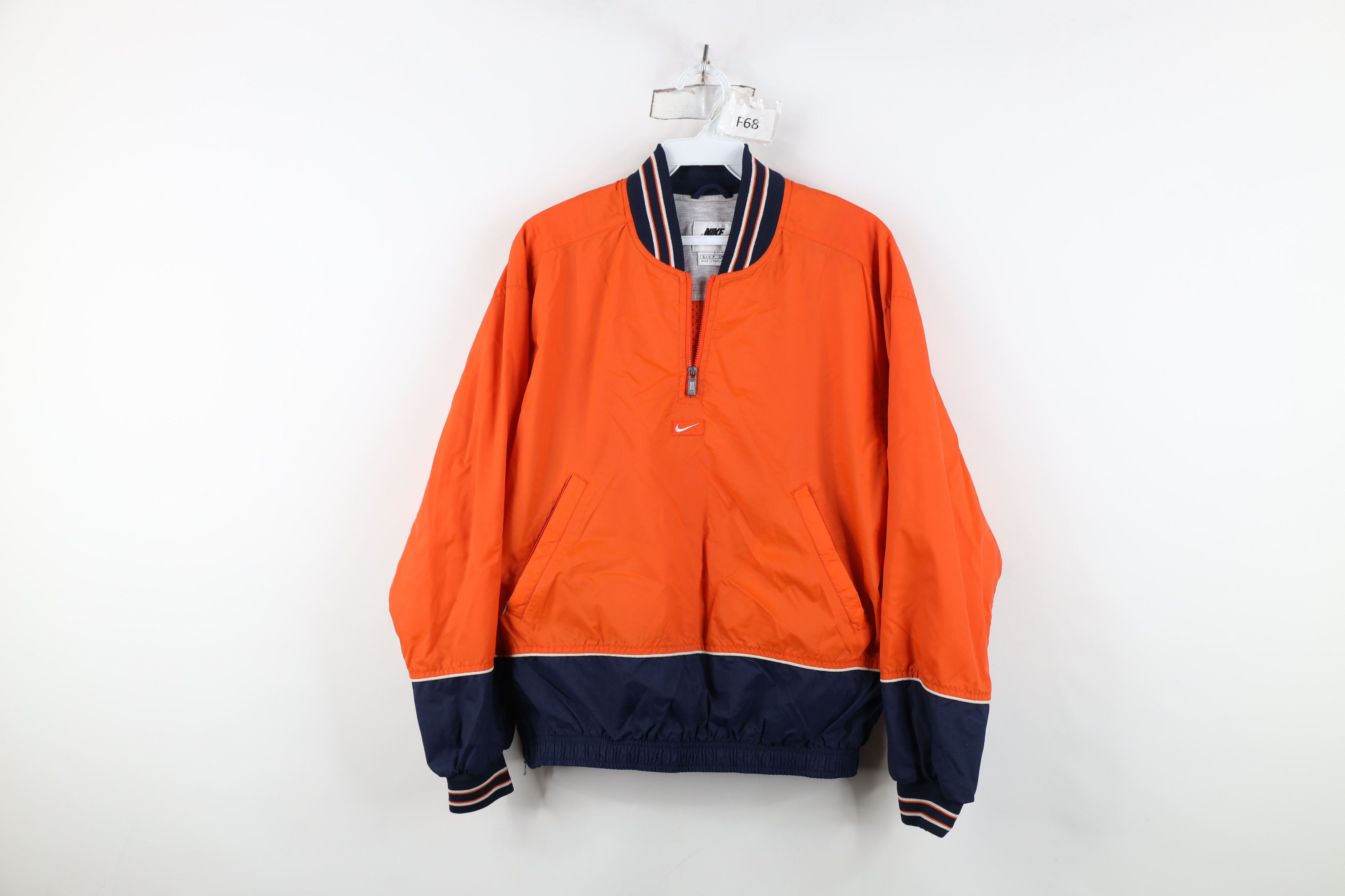 Nike Vintage 90s Nike Center Swoosh Lined Windbreaker Jacket Size S / US 4 / IT 40 - 1 Thumbnail