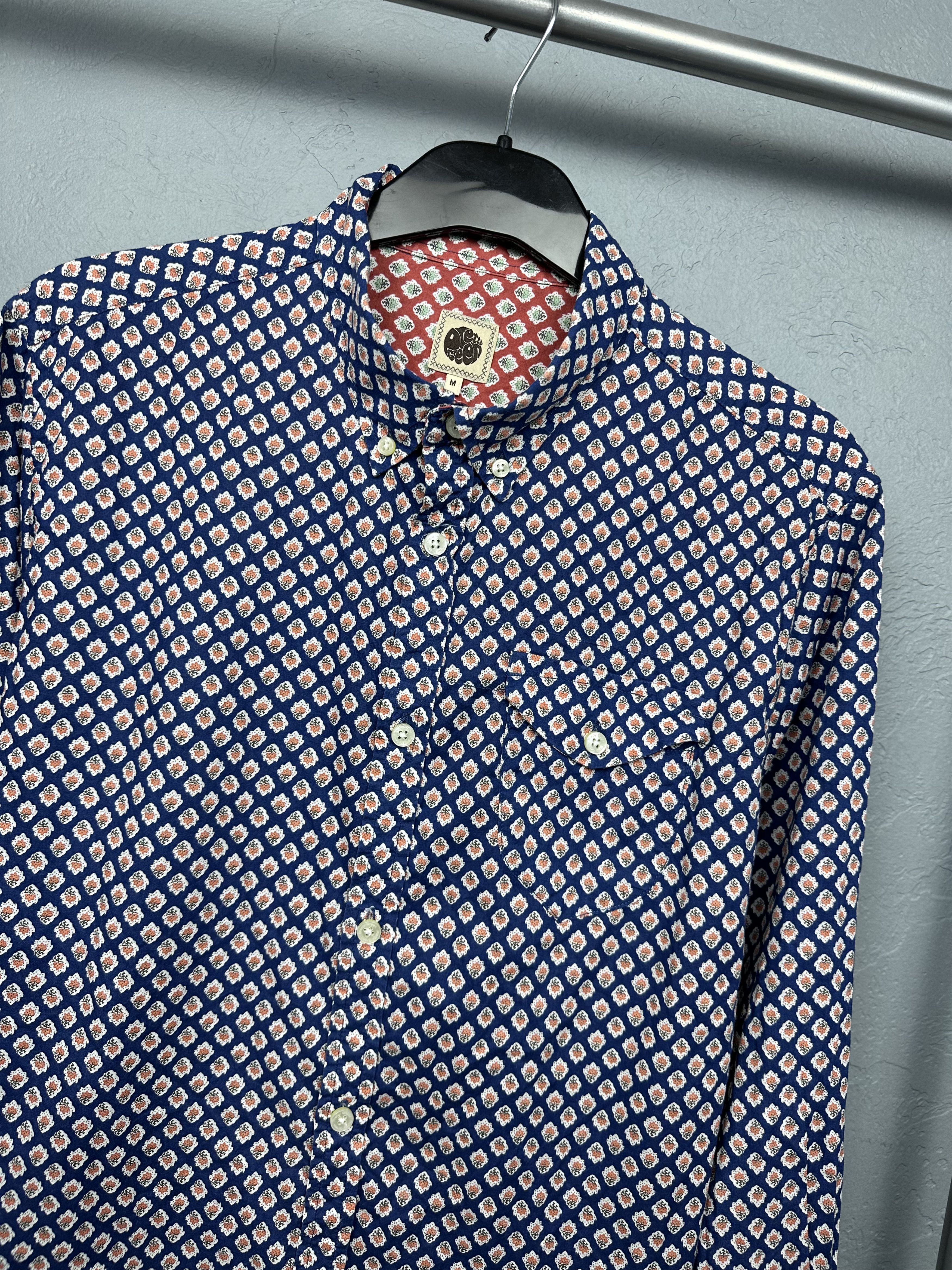 Pretty Green Pretty Green Mens Long Sleeve Shirt Size US M / EU 48-50 / 2 - 2 Thumbnail