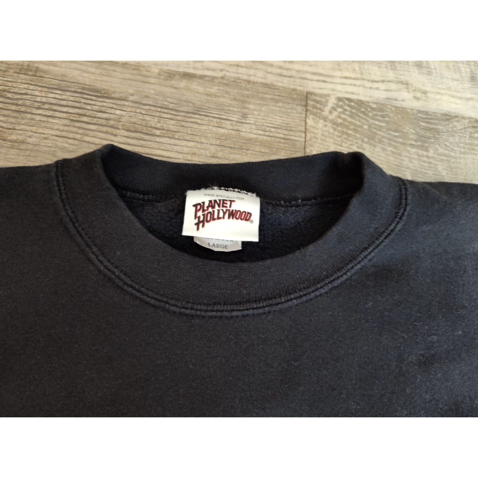 Planet Hollywood Vintage Planet Hollywood Sweatshirt L Black Spell Out Las Vegas Fleece USA Made Size US L / EU 52-54 / 3 - 5 Thumbnail