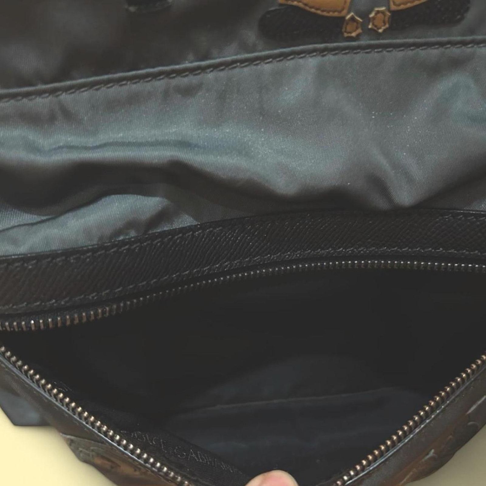 Dolce & Gabbana Dolce&Gabbana Vulcano Cowboy Patch LG Backpack in BLK/Slate Size ONE SIZE - 4 Thumbnail