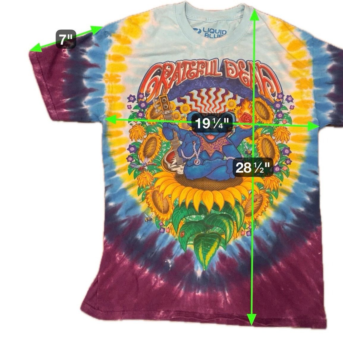 Liquid Blue Liquid Blue Grateful Dead Tie Dye T Shirt L Dancing Bears Size US L / EU 52-54 / 3 - 6 Thumbnail