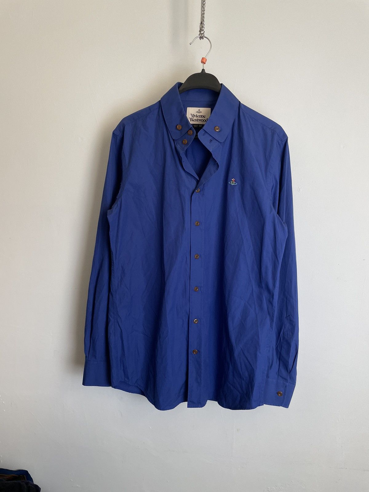 Vivienne Westwood Vivienne Westwood Longsleeve Shirt Logo Blue Size US M / EU 48-50 / 2 - 1 Thumbnail