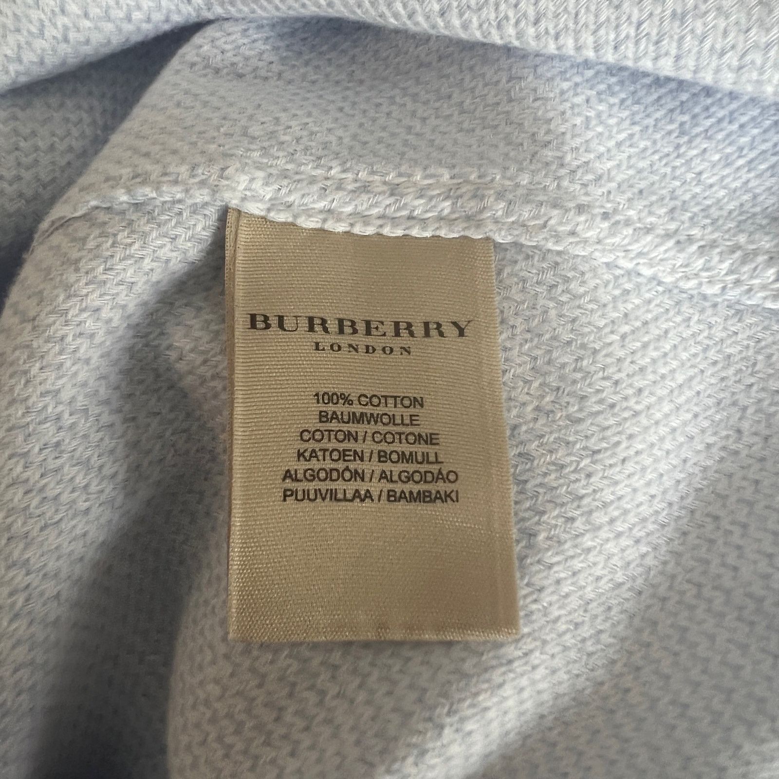 Burberry Burberry Blue White Houndstooth Cotton Button Down Shirt XL Size US XL / EU 56 / 4 - 6 Thumbnail