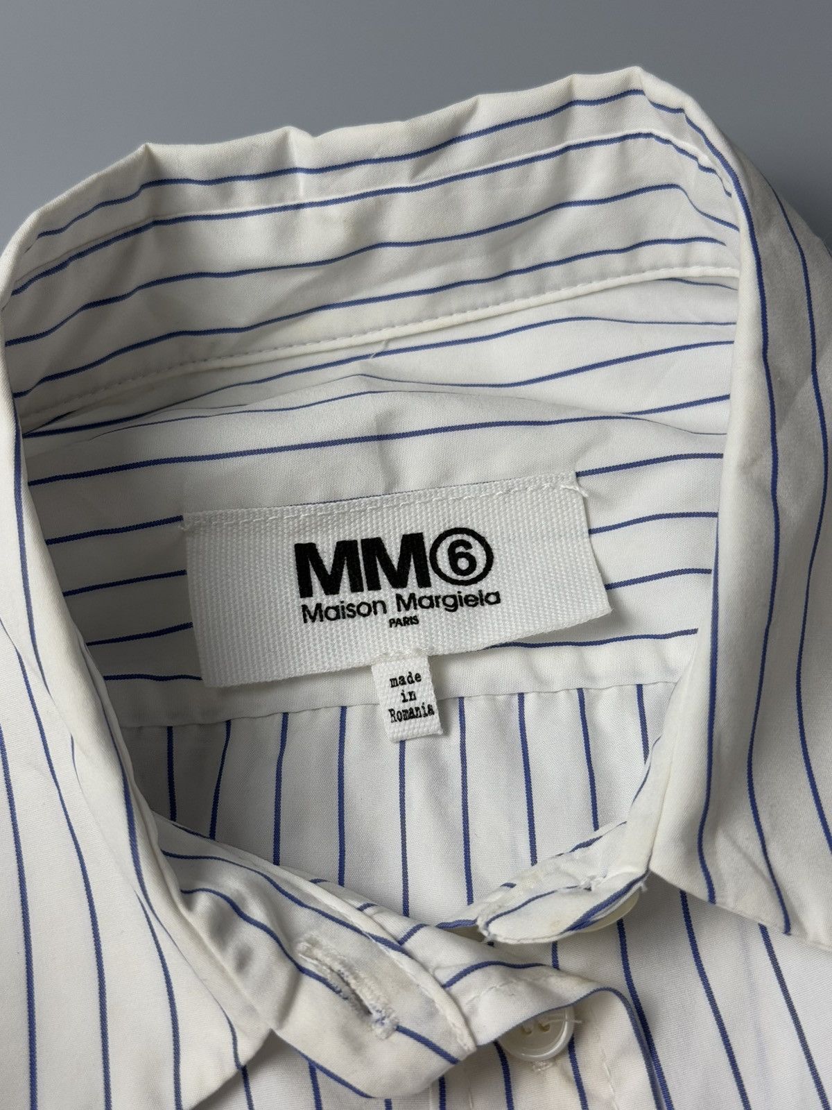 Maison Margiela Maison Margiela Button Up Oversize sleeve Chrop Shirt Size XS / US 0-2 / IT 36-38 - 8 Thumbnail