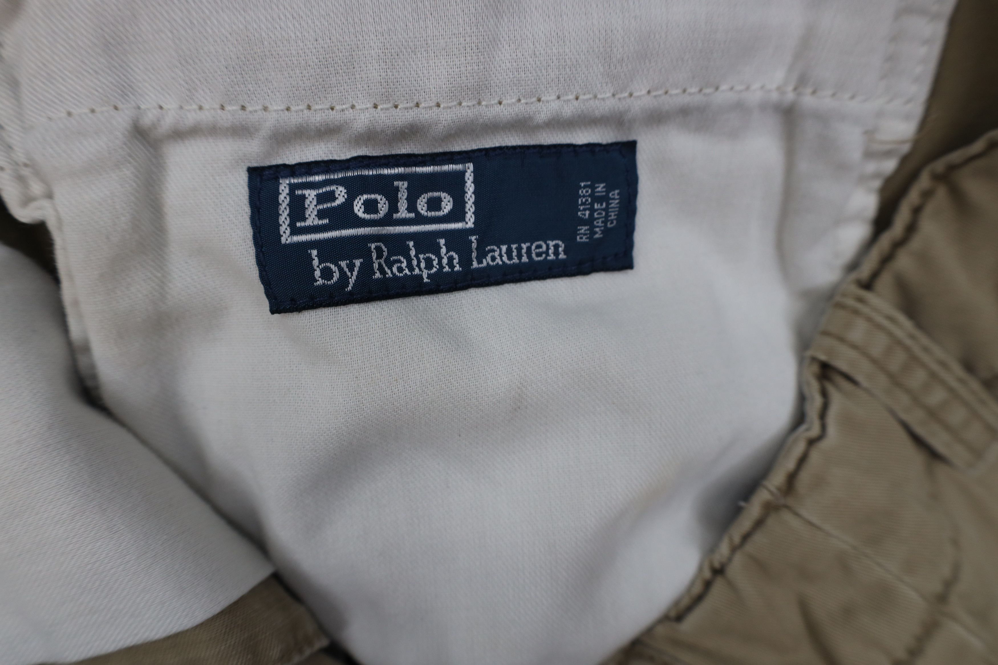 Ralph Lauren Vintage 90s Ralph Lauren Heavyweight Shorts Beige Cotton Size US 32 / EU 48 - 9 Thumbnail