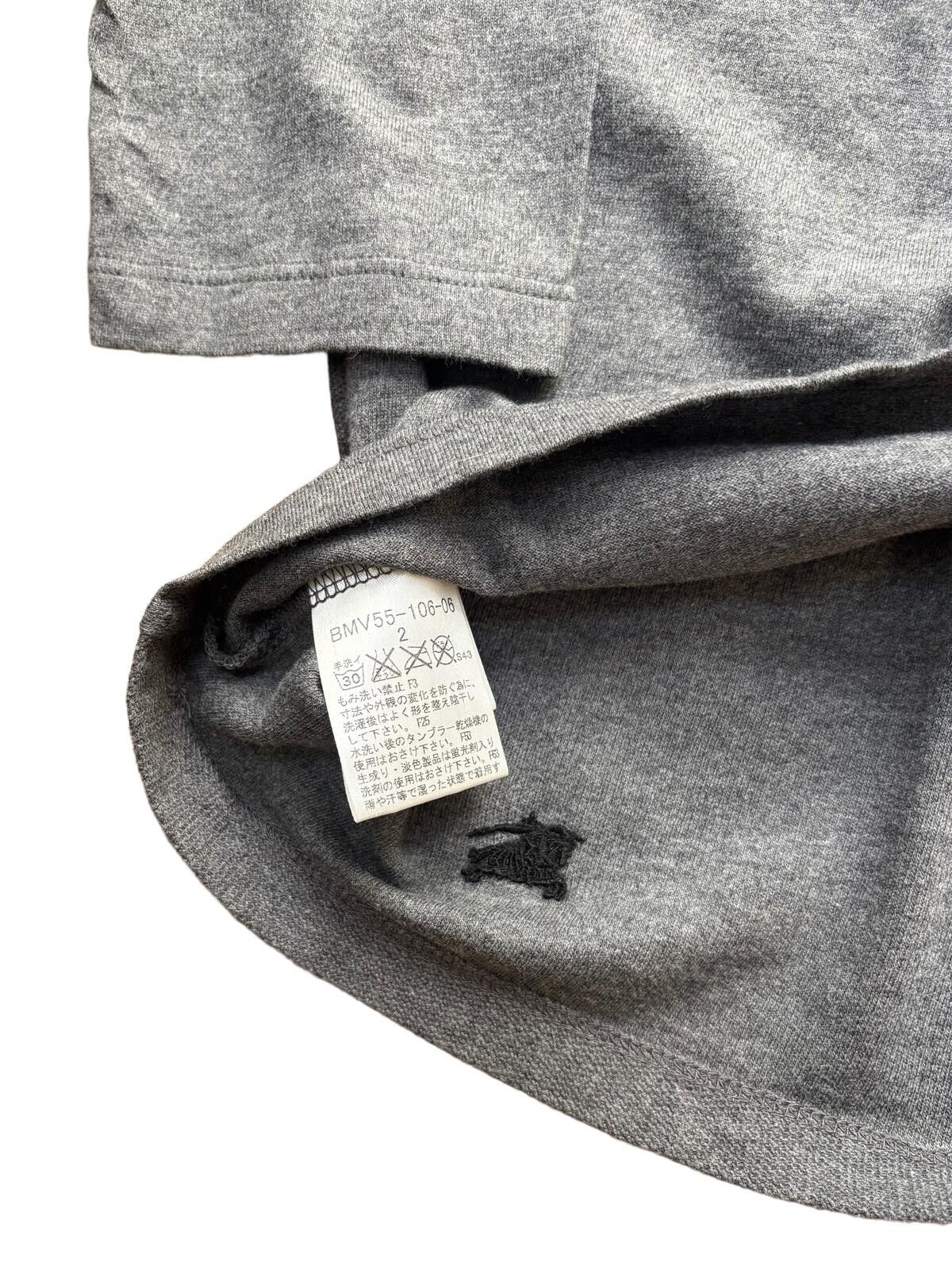 Burberry Burberry Black Label Check 7/8 Sleeve Top Grey Small Size US S / EU 44-46 / 1 - 5 Thumbnail