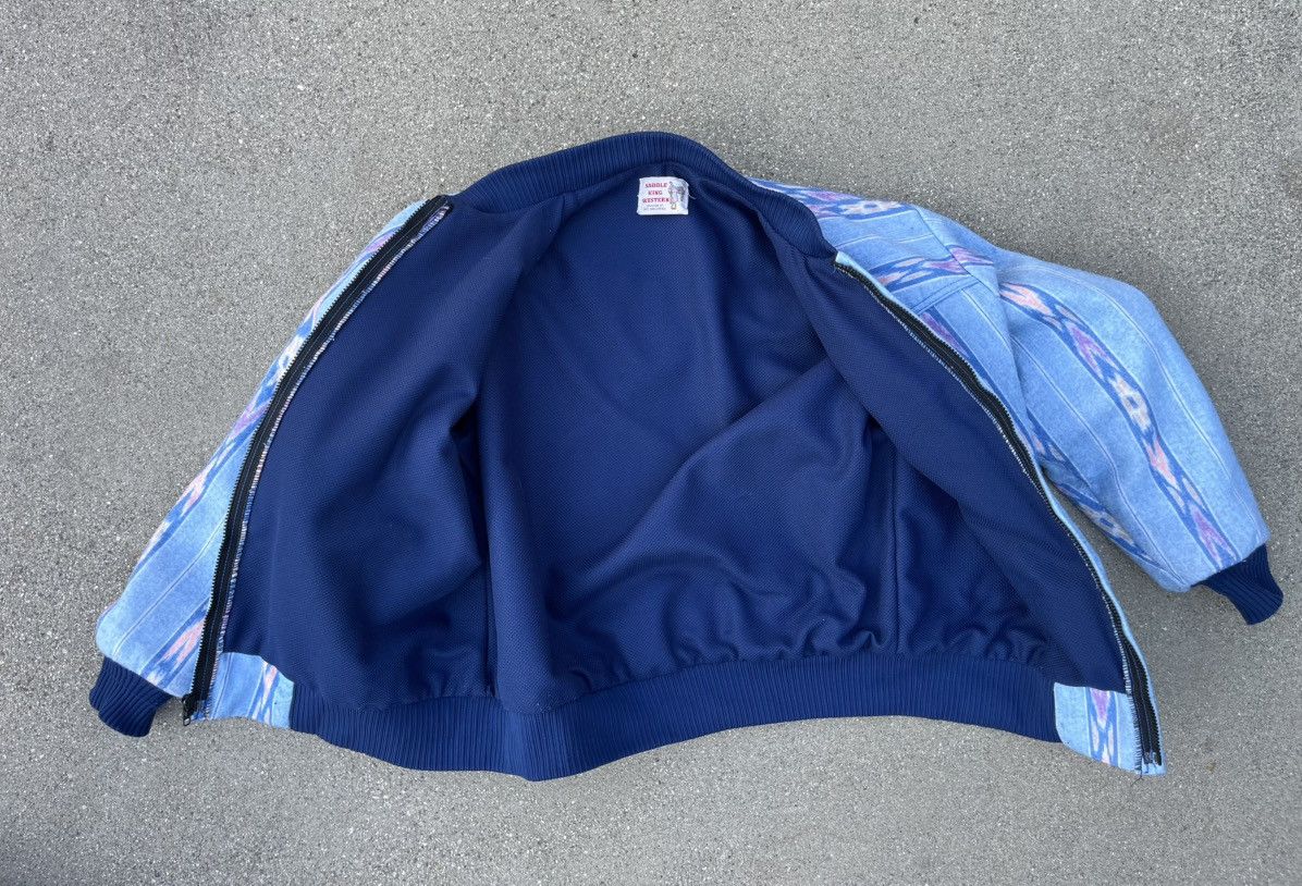 Other Vintage Saddle King Western Navajo Aztec Bomber Jacket Size US XL / EU 56 / 4 - 3 Thumbnail