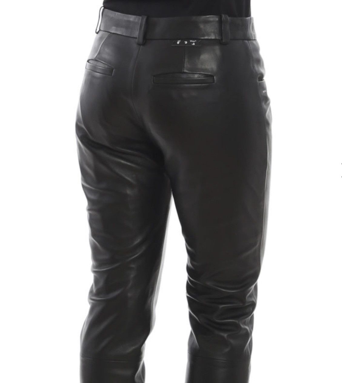 Off-White New Off-White skinny-flared leather trousers, size XS int Size 26" / US 2 / IT 38 - 15 Thumbnail