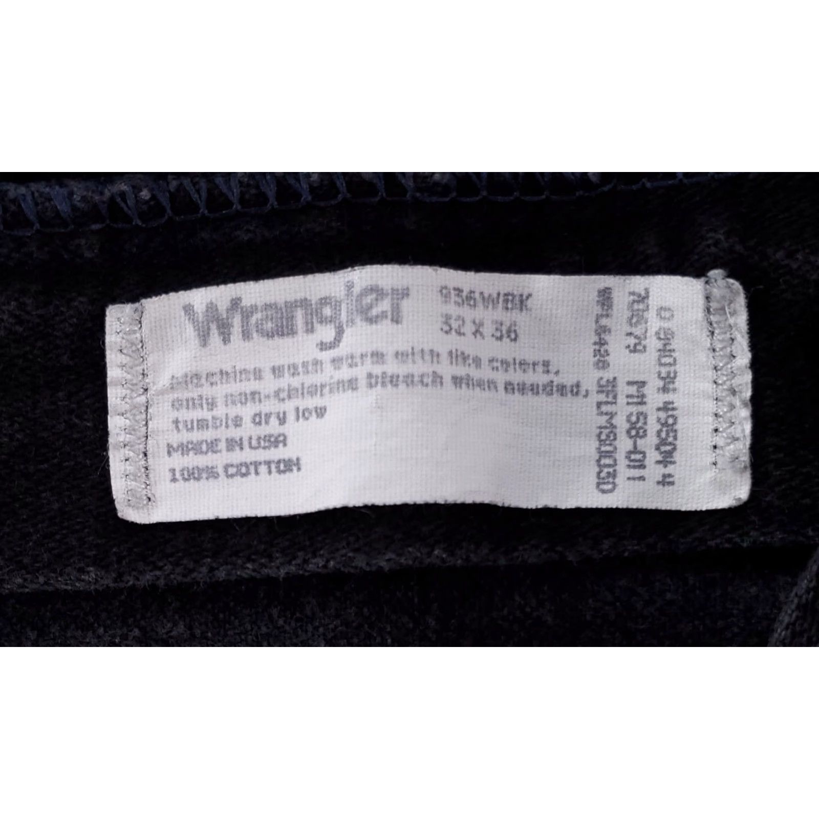 Wrangler VINTAGE Wrangler Jeans Black Zip Fly 32 x 36 90s Bootcut Men Mens Size US 32 / EU 48 - 4 Thumbnail