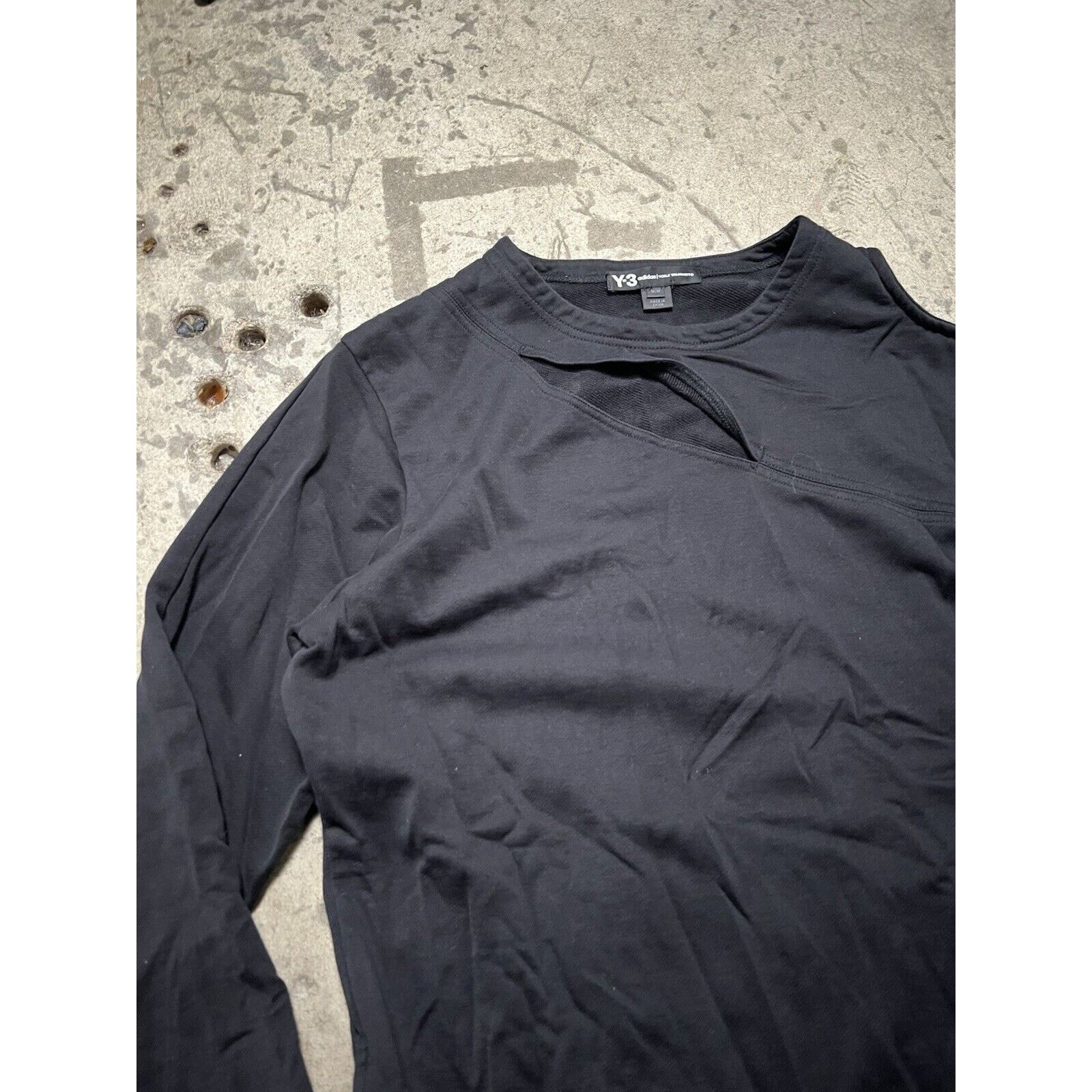 Yohji Yamamoto Y-3 Yohji Yamamoto Adidas Size M White Slit Trim Sweatshirt Size M / US 6-8 / IT 42-44 - 4 Thumbnail