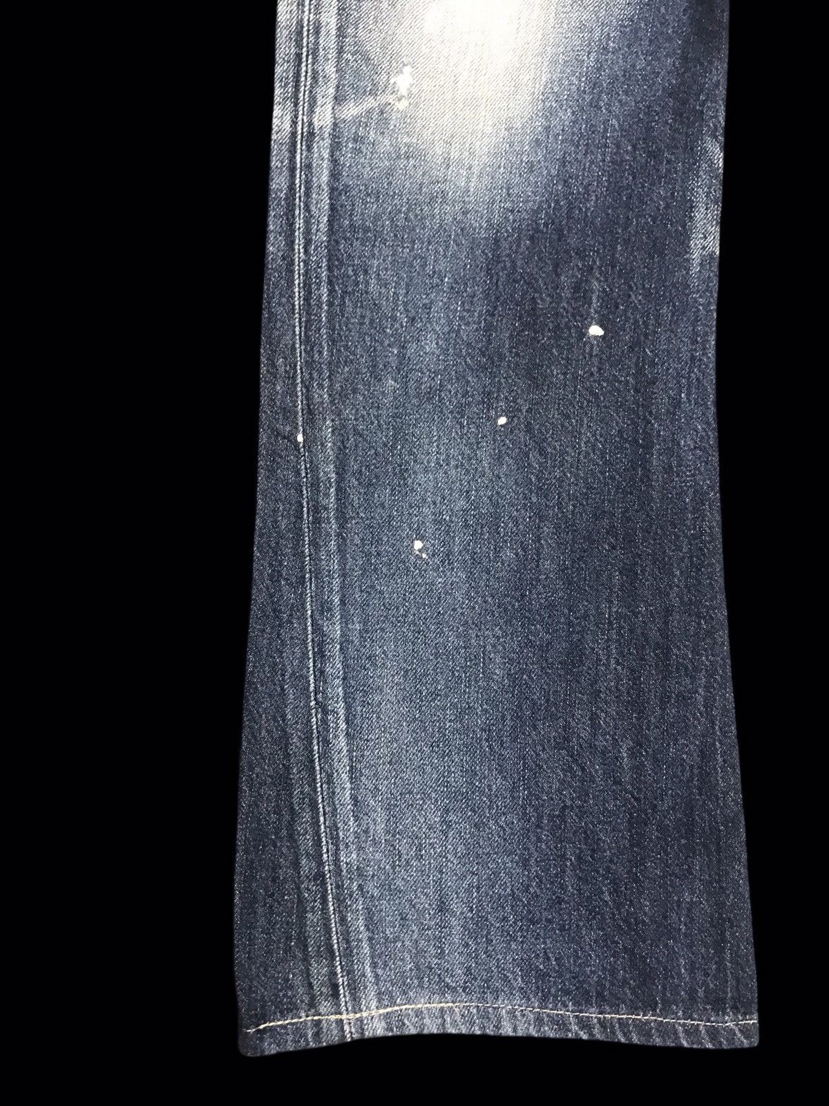 Edwin 💥FLARE💥VTG EDWIN BLUE STONEWASH DISTRESSED DENIM F215 Size US 32 / EU 48 - 6 Thumbnail