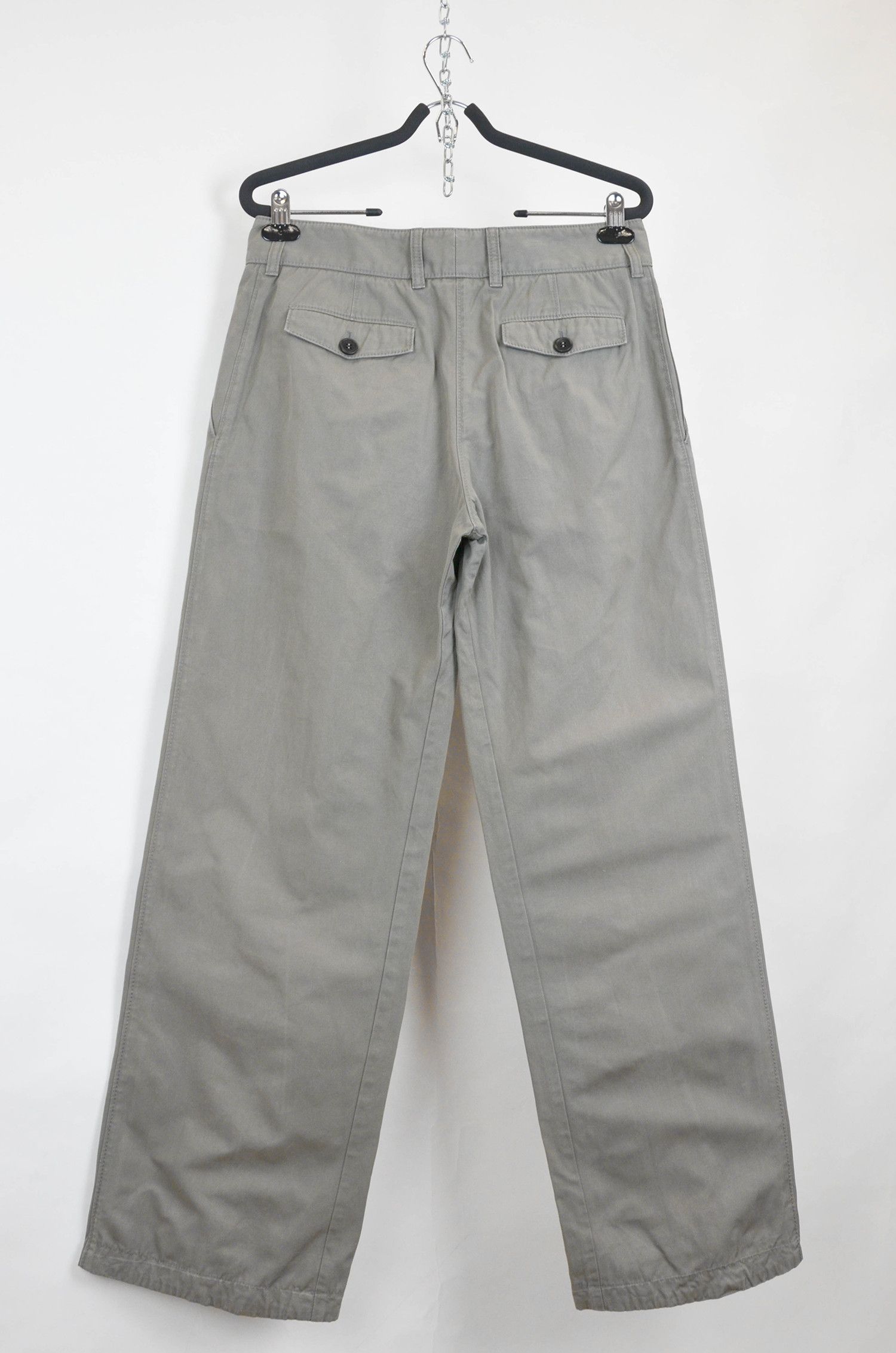 Prada PRADA Wide Leg Olive Pants - 42 Size 28" / US 6 / IT 42 - 2 Thumbnail