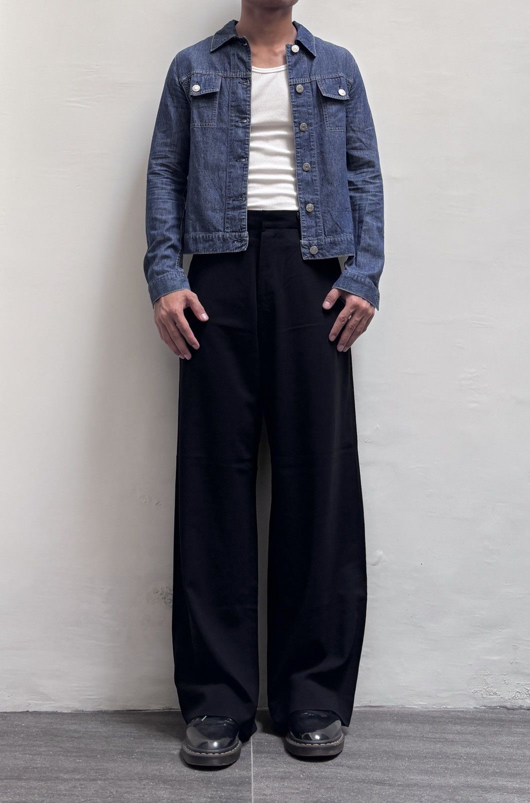 Helmut Lang FREE TAX! 1998 Light Denim Trucker Jacket Size US XS / EU 42 / 0 - 1 Thumbnail