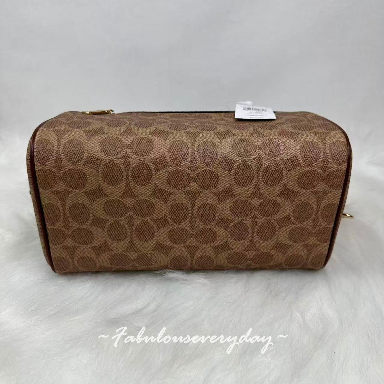 Coach Coach Rowan Satchel Signature Canvas Gold/Tan/Brown CV961 Size ONE SIZE - 7 Thumbnail