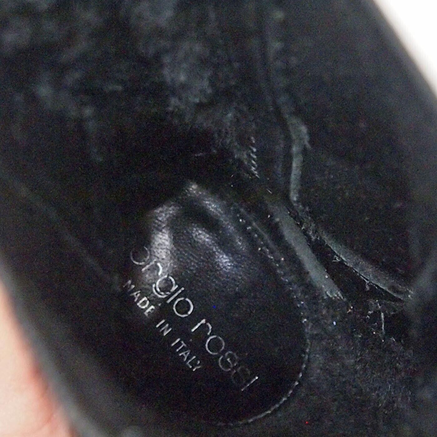 Sergio Rossi Sergio Rossi High Heel Boots Black Leather US 37.5 EU 7.5 Size US 7.5 / IT 37.5 - 8 Thumbnail