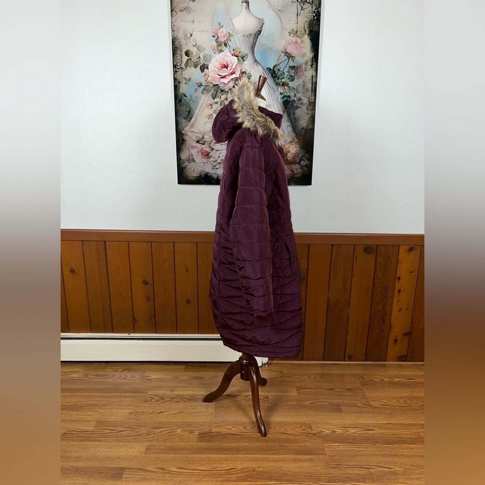 Other Gorgeous Ellos Burgundy Parka! Size 4XL / US 24-26 - 4 Thumbnail