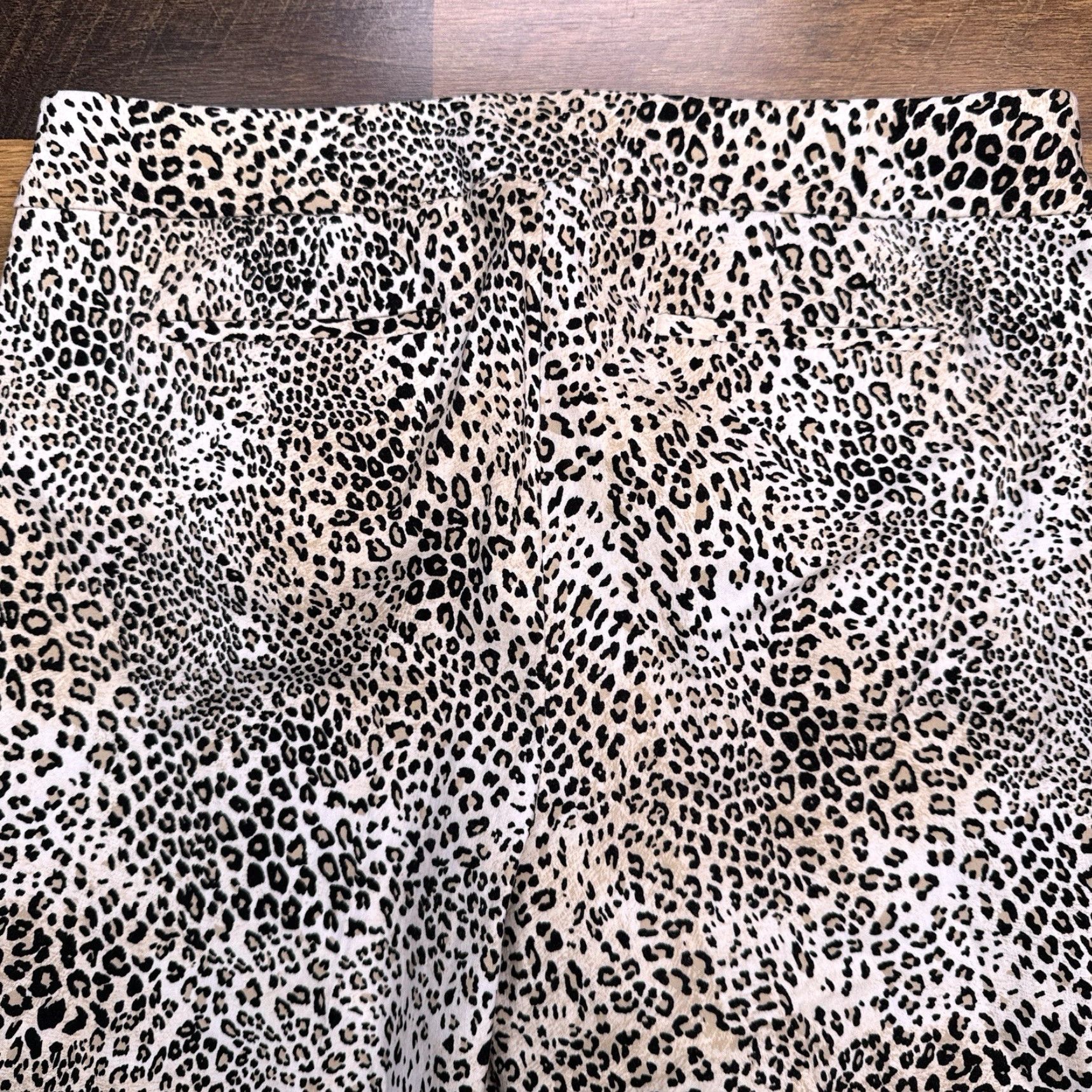 Vintage Chicos Pants Ankle Women 3R Leopard High Rise Stretch Brown Regular Inseam 27 Fall Spring Summer Winter City Straight High Rise Stretch Size 26" / US 2 / IT 38 - 6 Thumbnail